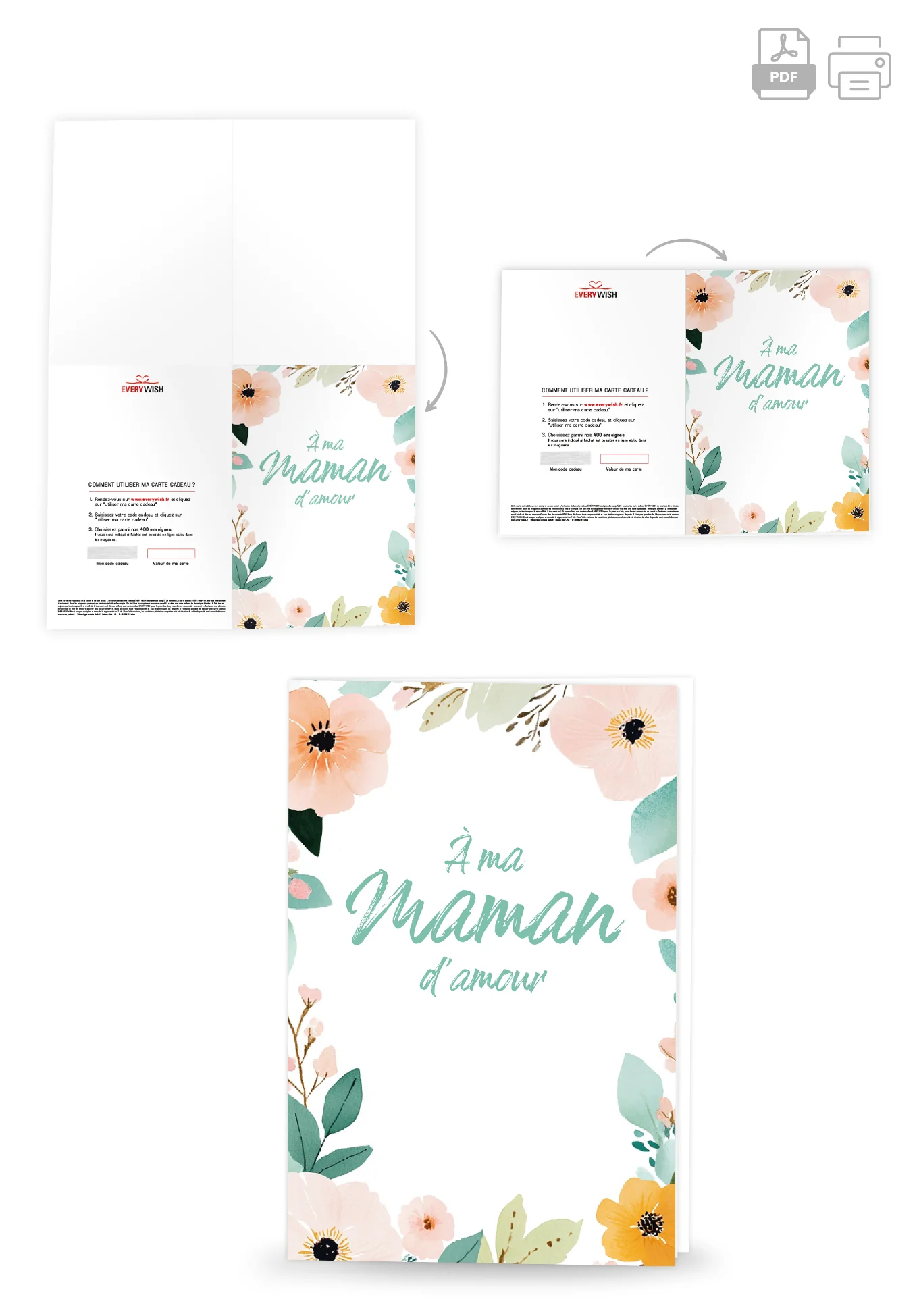 À ma maman - Cadre à fleurs - Image 4