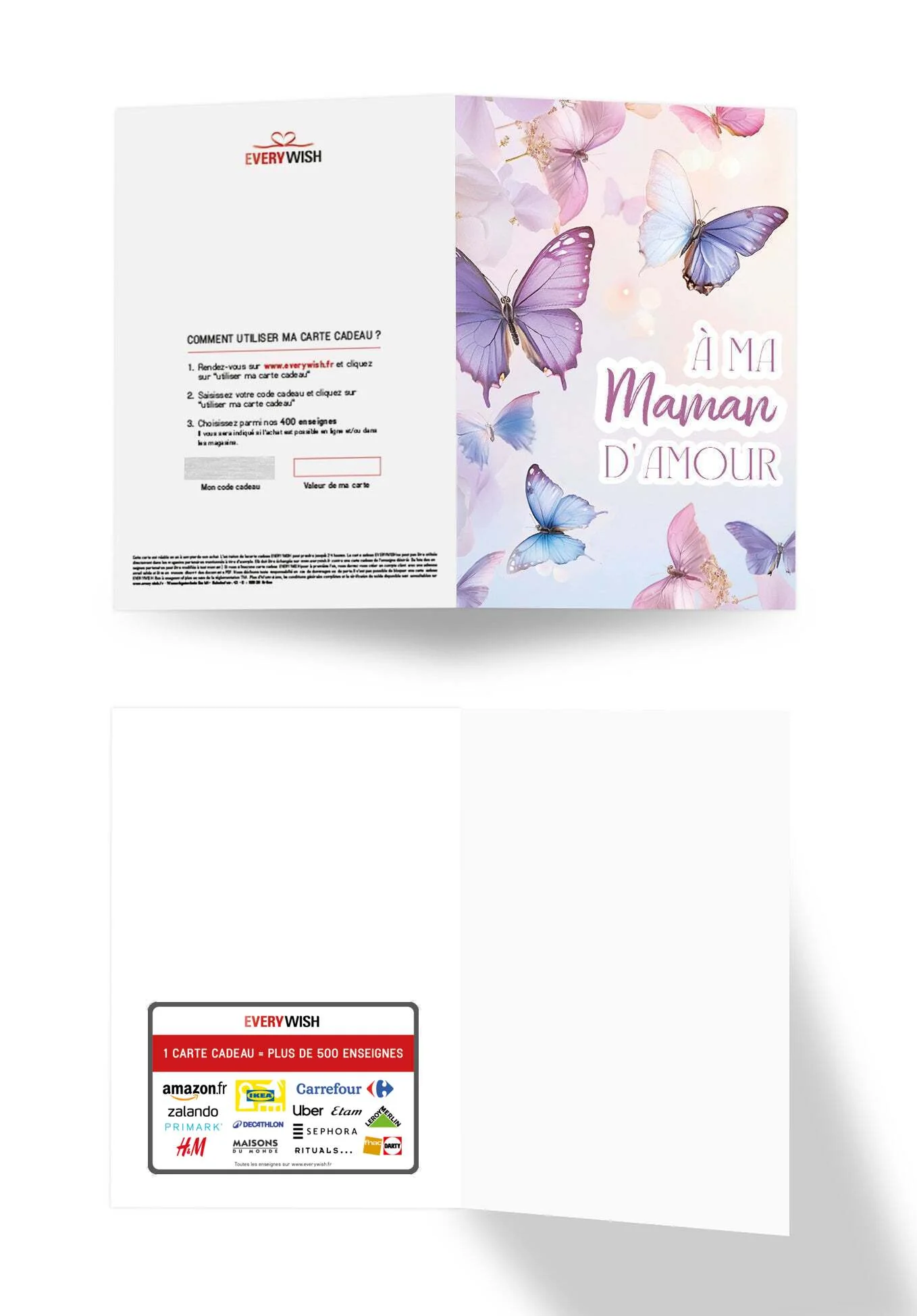 À ma maman - Papillons Lila - Image 3