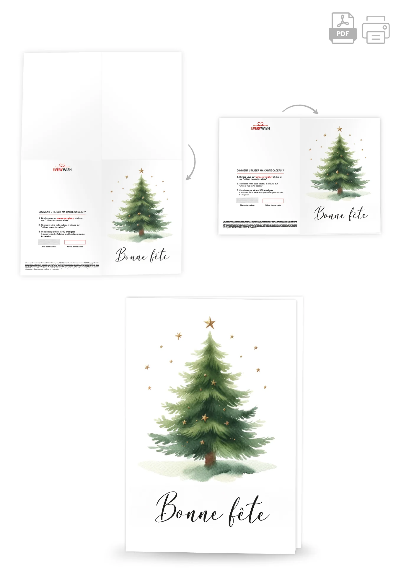 Bonne fête - Arbre de Noël Étoiles - Image 4