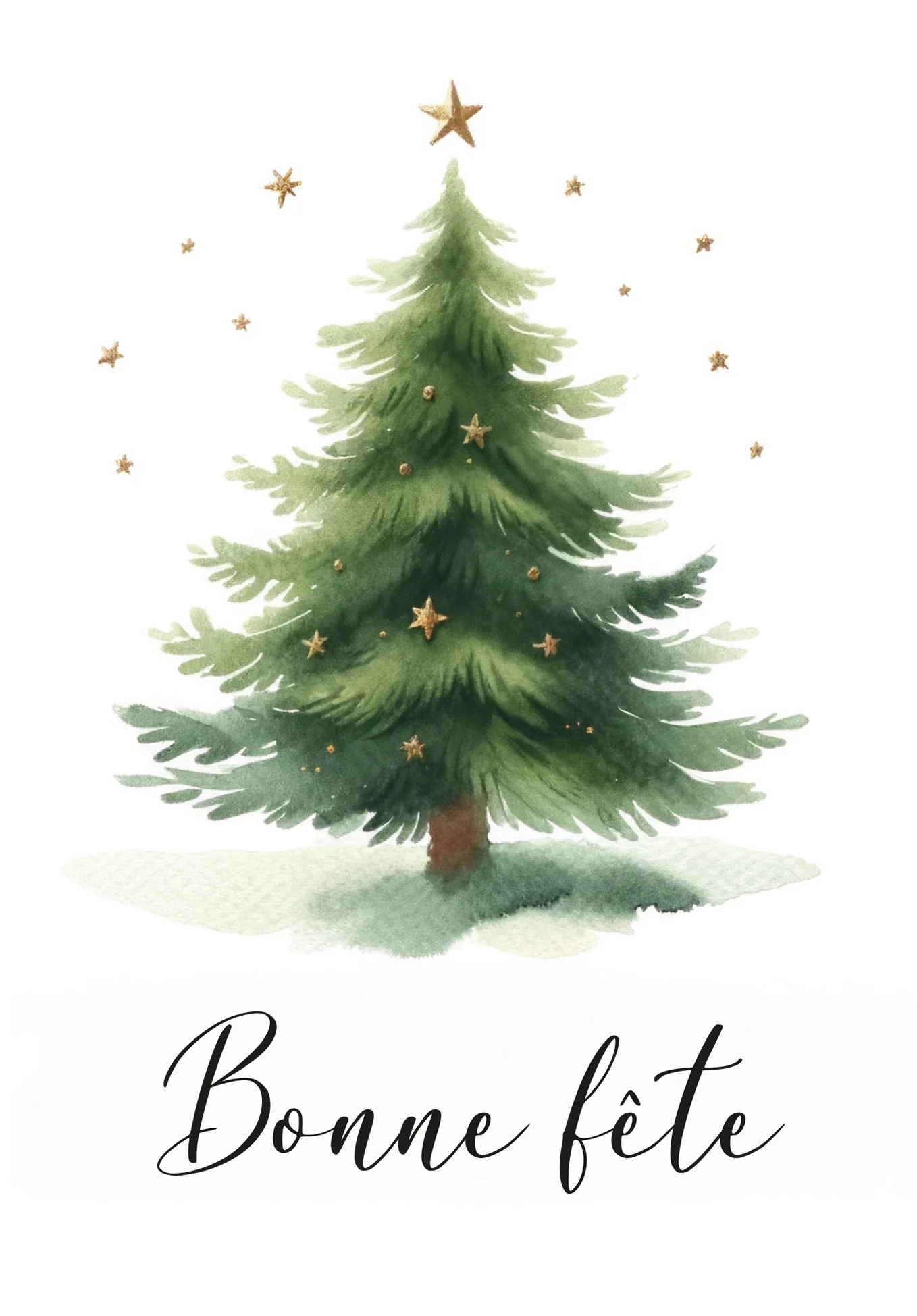 Bonne fête - Arbre de Noël Étoiles PDF - Image 2