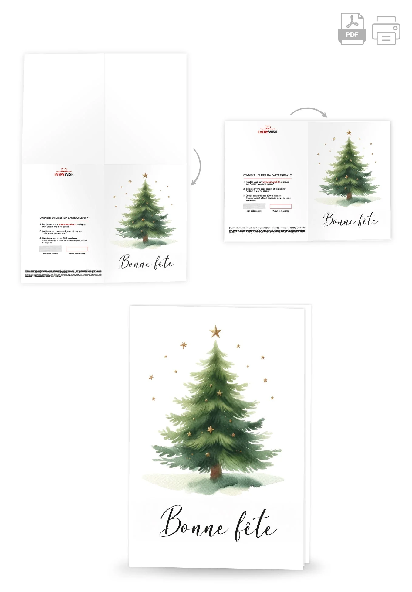 Bonne fête - Arbre de Noël Étoiles PDF - Image 4