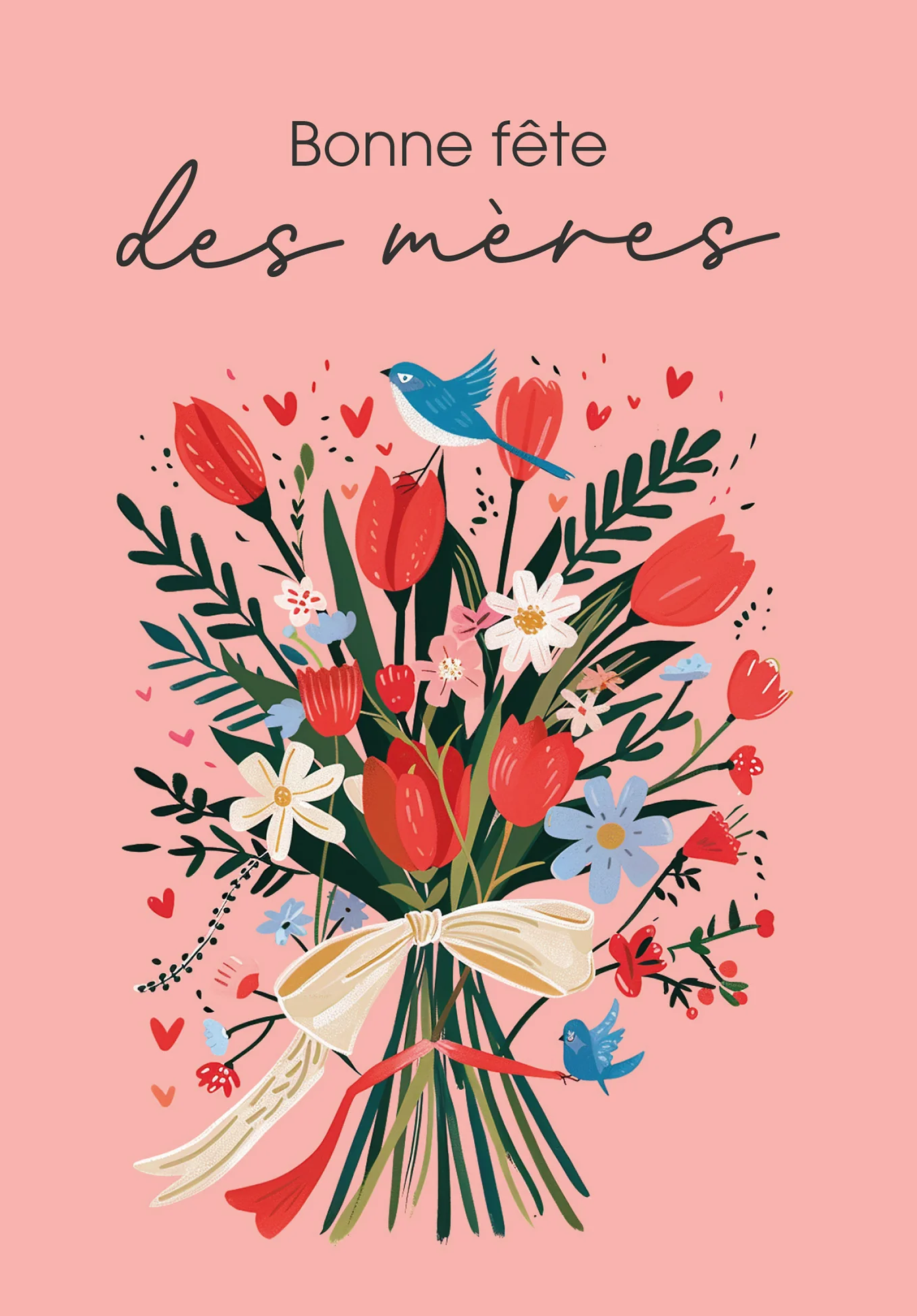 Bonne fête des mères - Bouquet Oiseau - Image 2
