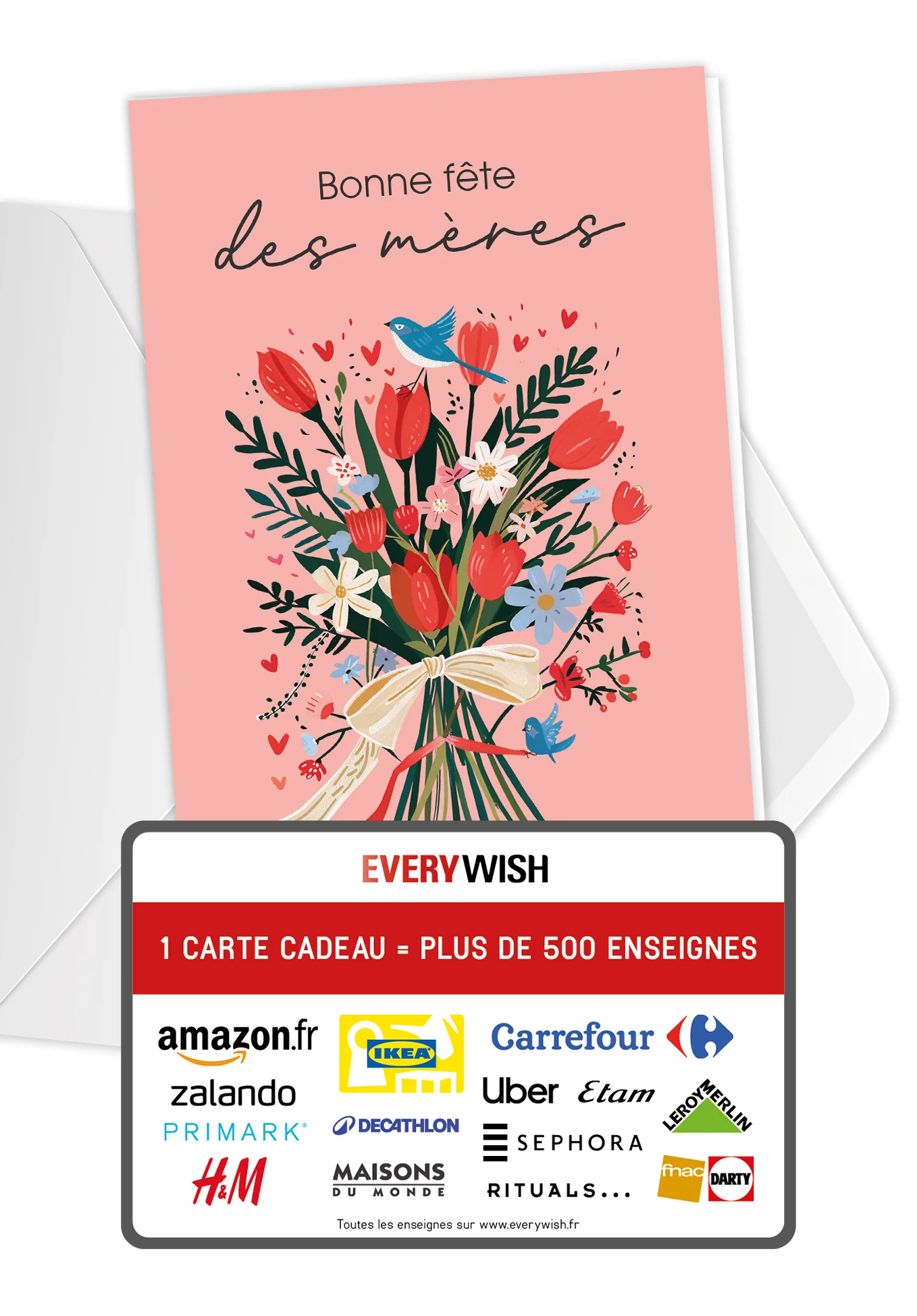 Bonne fête des mères - Bouquet Oiseau PDF