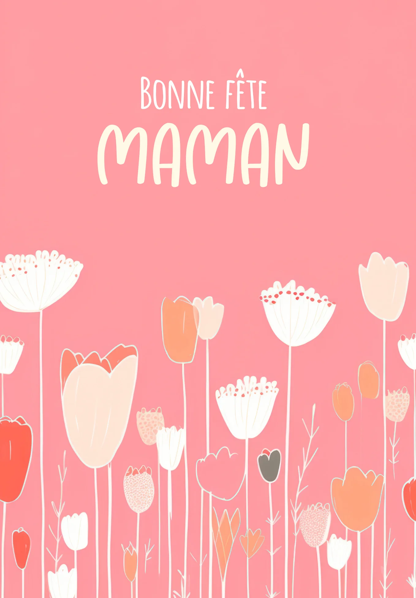 Bonne fête des mères - Un pré fleuri bleu - Image 2