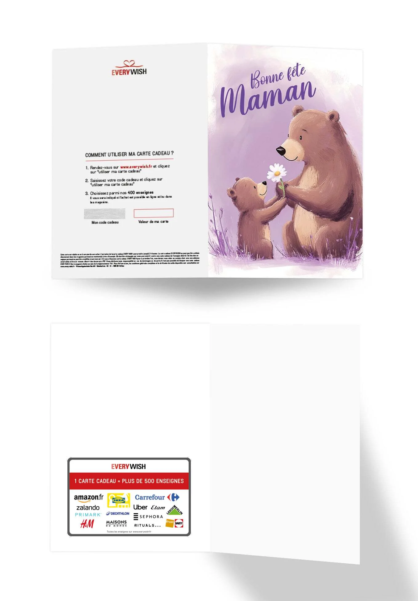 Bonne fête Maman - Ours violet - Image 3