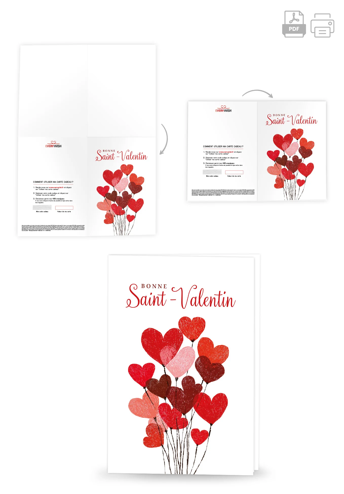 Bonne Saint-Valentin - Ballons coeurs PDF - Image 4