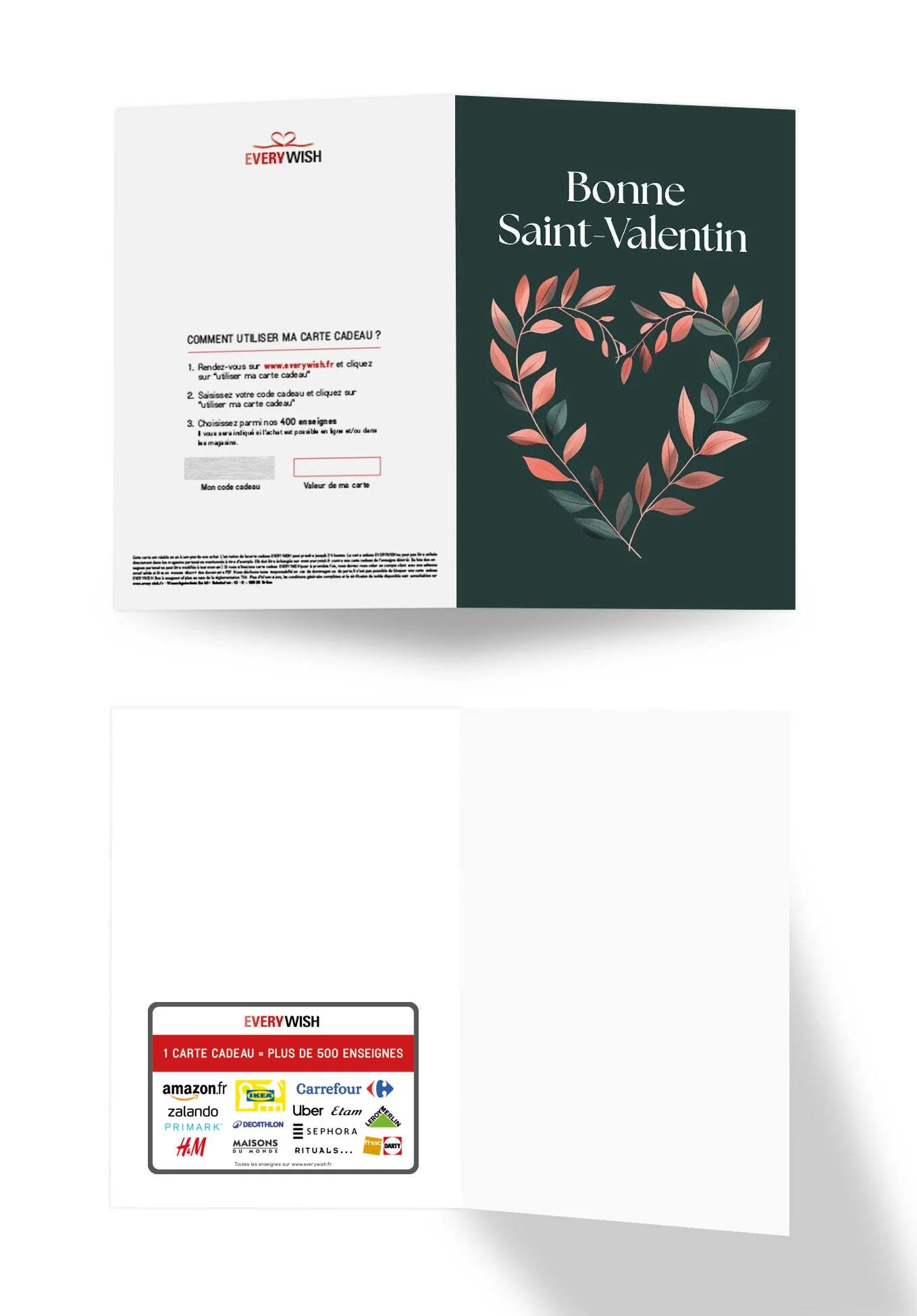Bonne Saint-Valentin - Cœur vert foncé - Image 3
