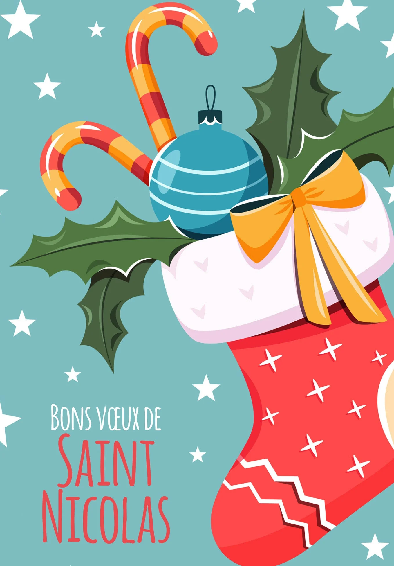 Bons voeux Saint Nicolas - Bas PDF - Image 2