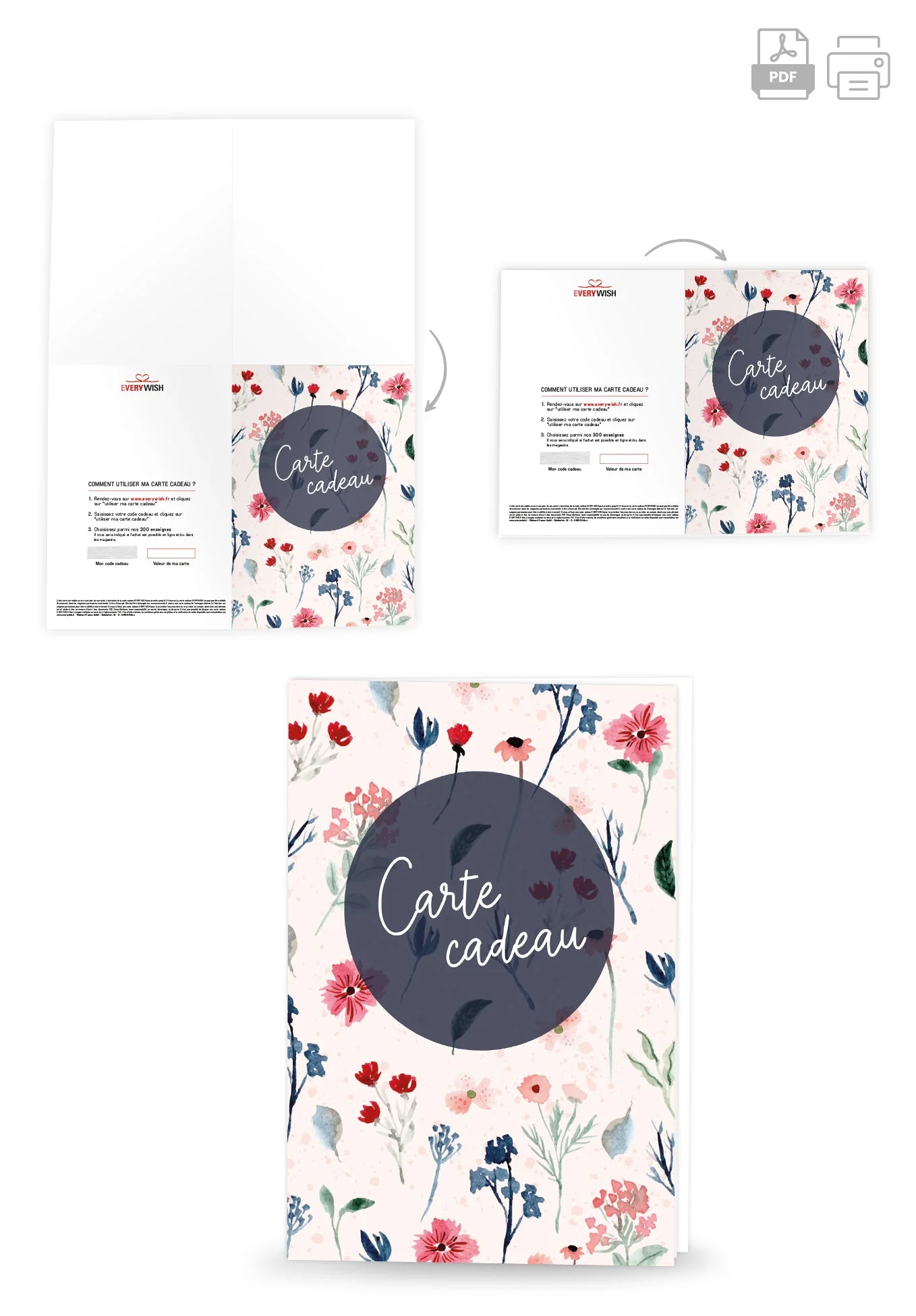 Carte Cadeau - Fleurs Bleu PDF - Image 4