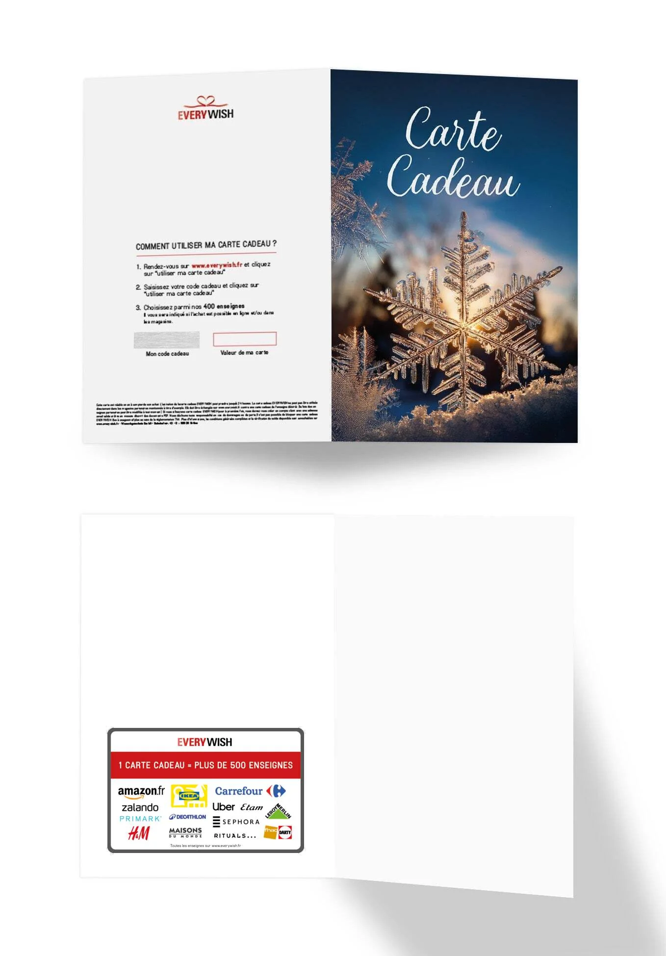 Carte Cadeau - Flocon de neige PDF - Image 3