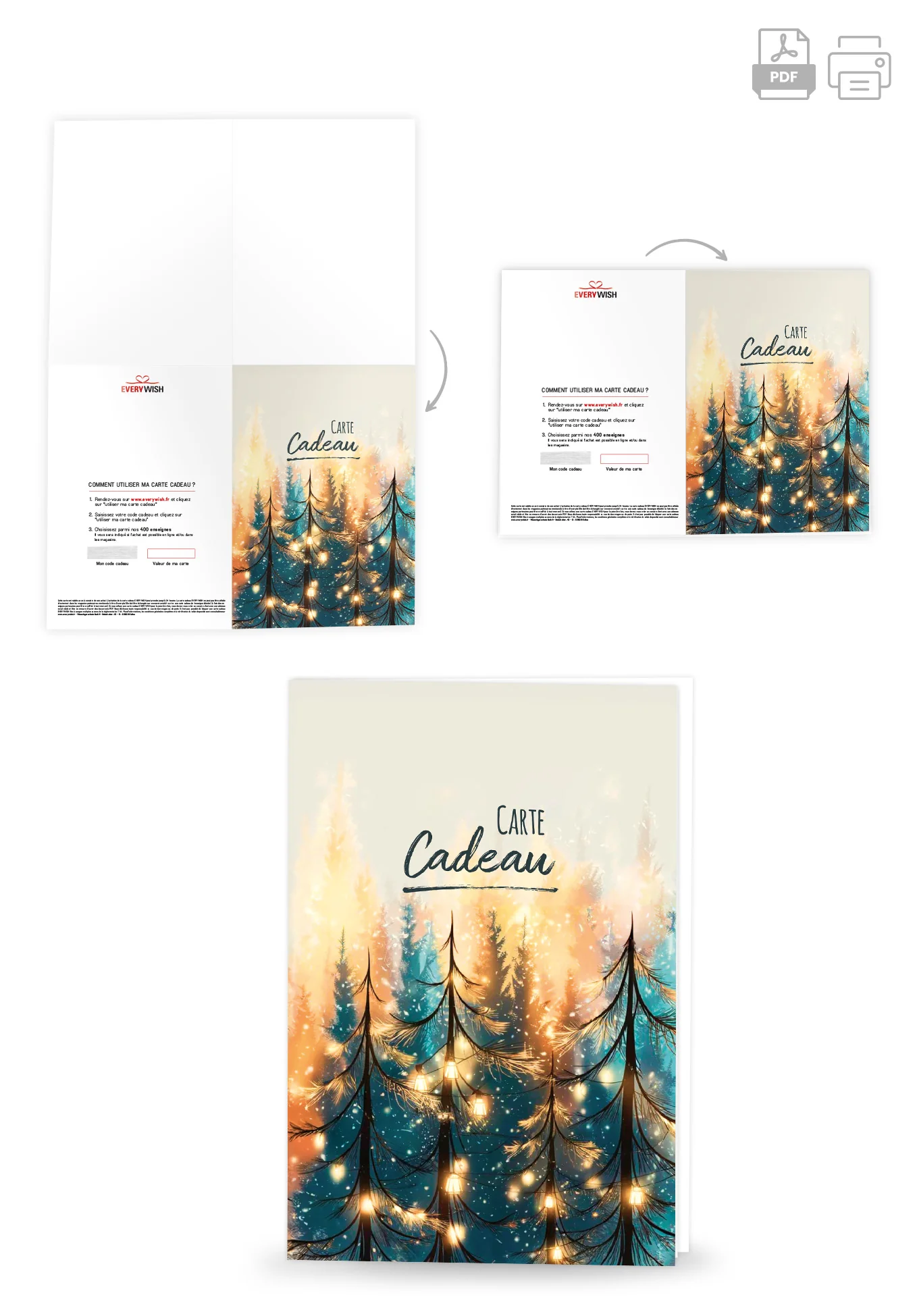 Carte Cadeau - Lumière Forêt - Image 4