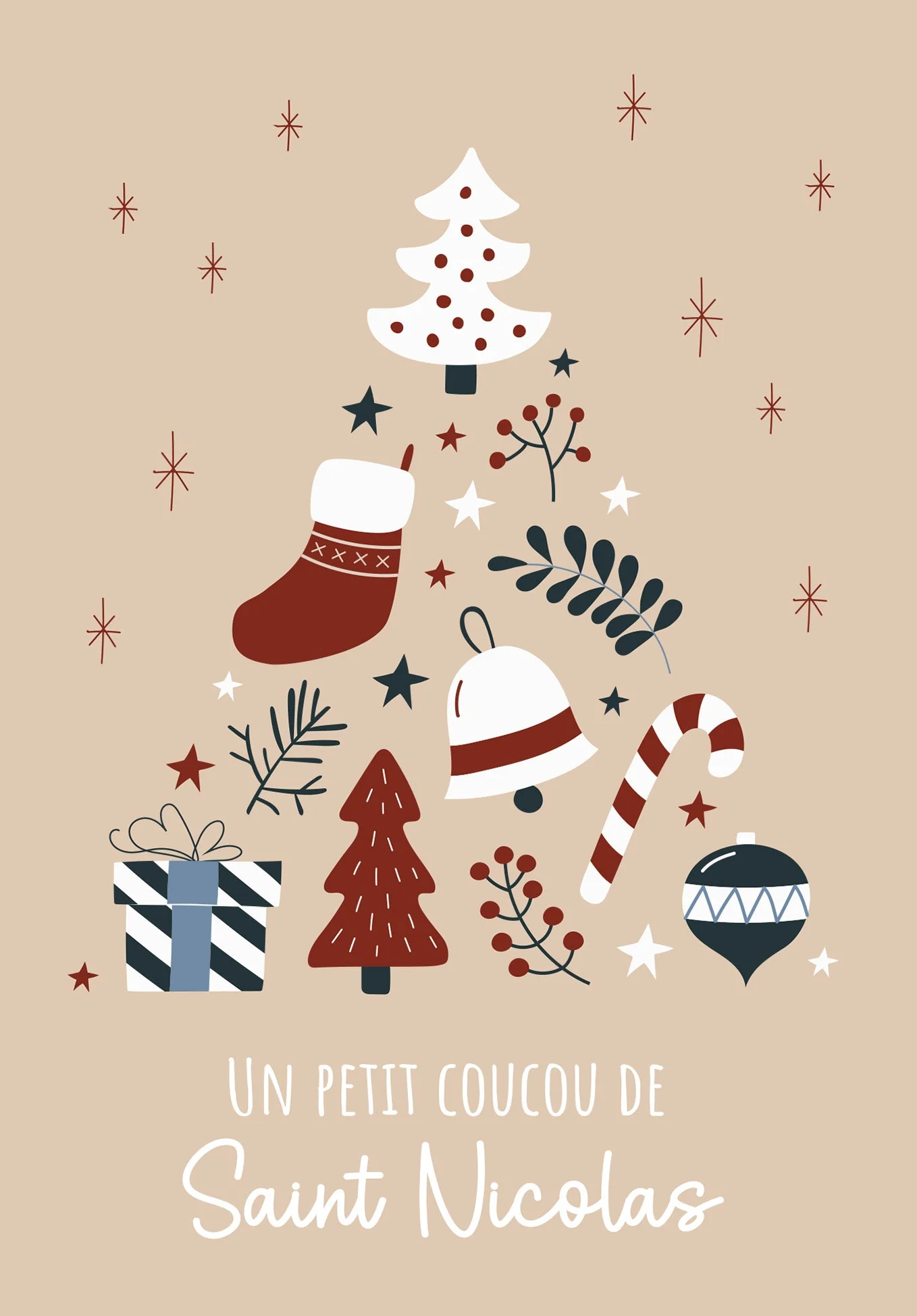 Coucou de Saint Nicolas - Doodle Beige PDF - Image 2