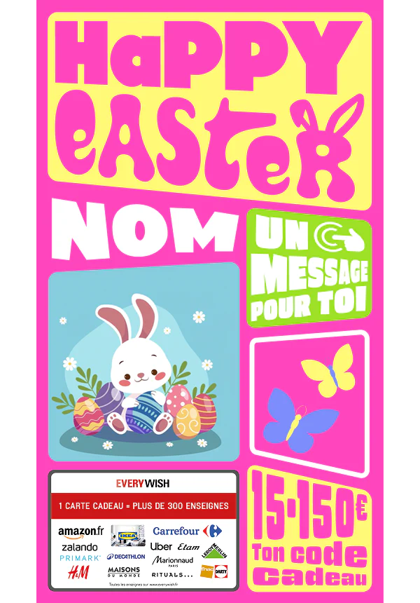 Digital - Happy Easter - rond