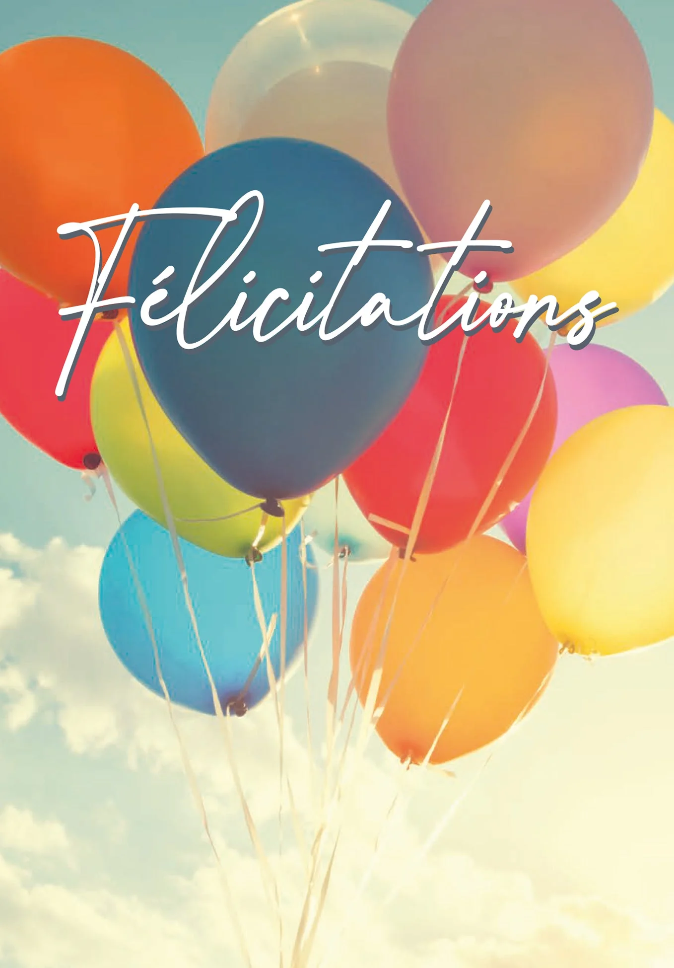 Félicitations - Ballons colorés PDF - Image 2