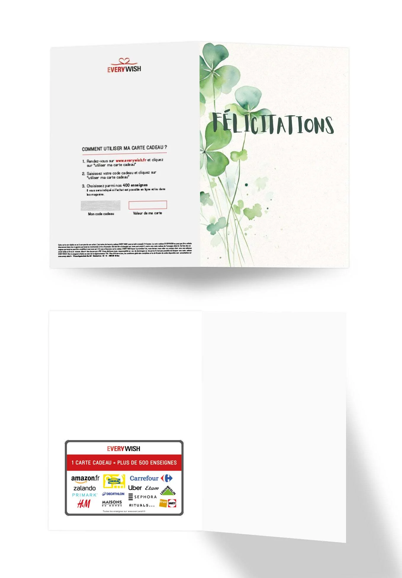 Félicitations - Feuille de trèfle - Image 3