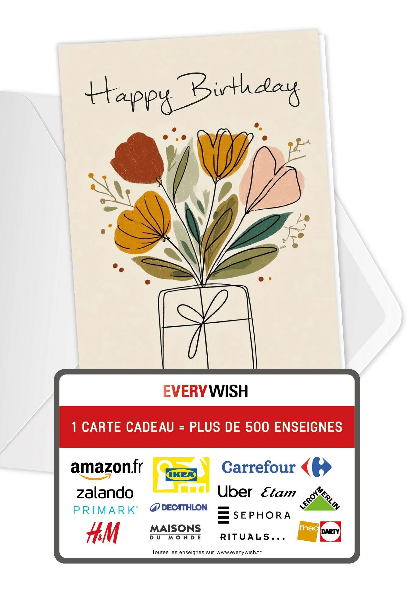 Happy Birthday - Fleurs cadeaux PDF