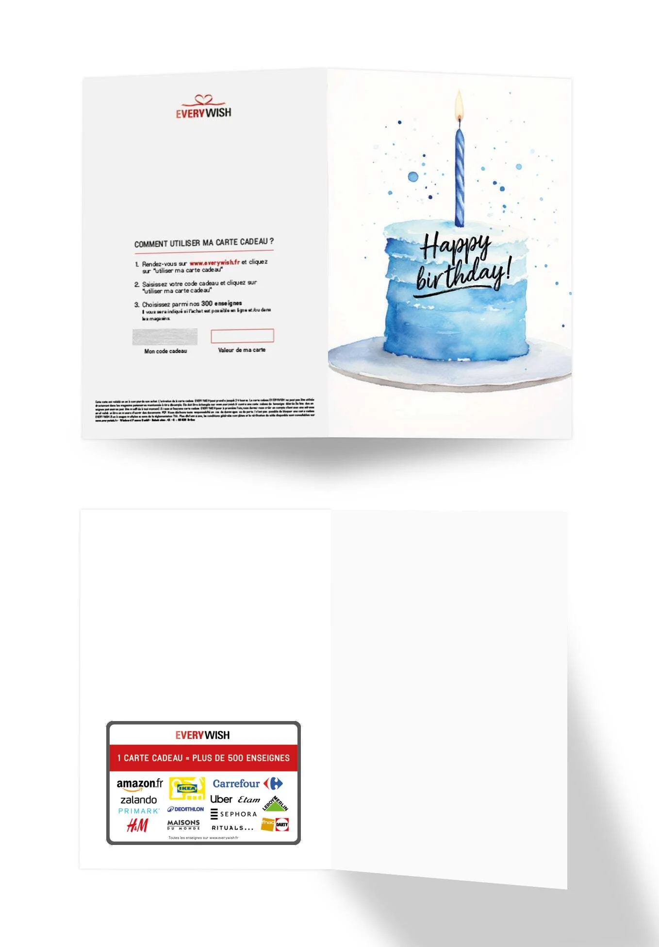 Happy Birthday - Gâteau Bleu - Image 3