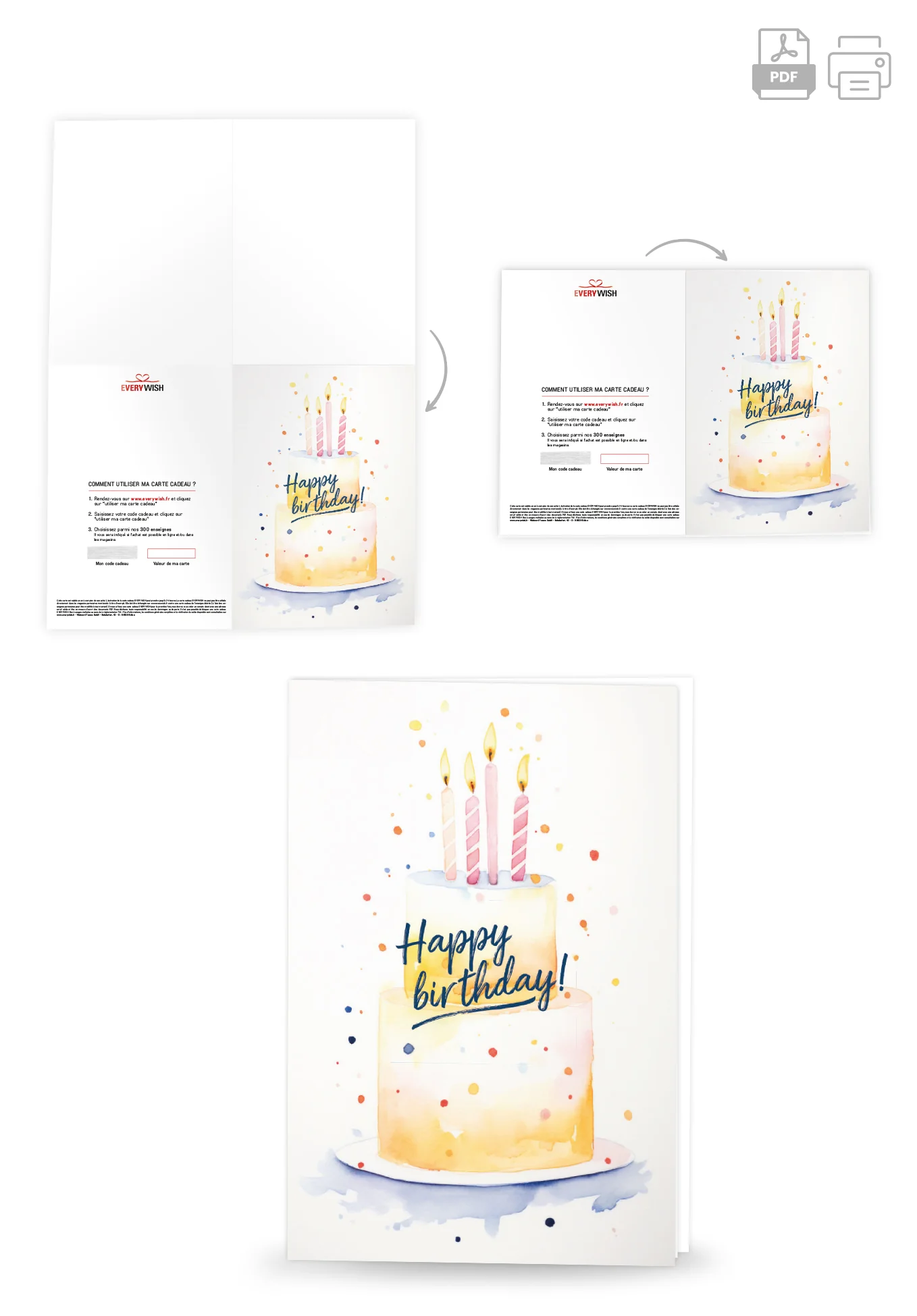 Happy Birthday - Gâteau Jaune - Image 4