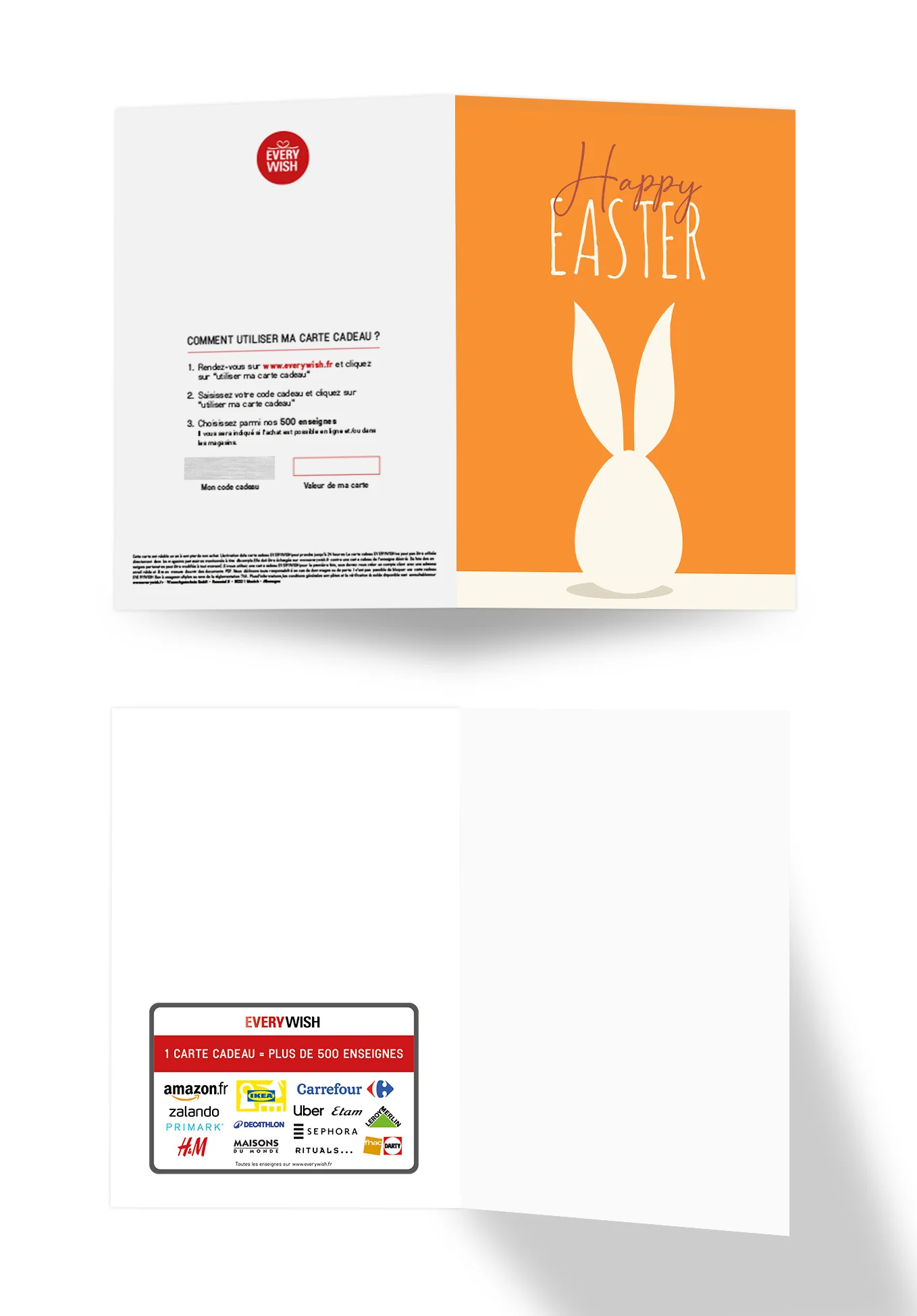 Happy Easter - Lapin blanc orange - Image 3