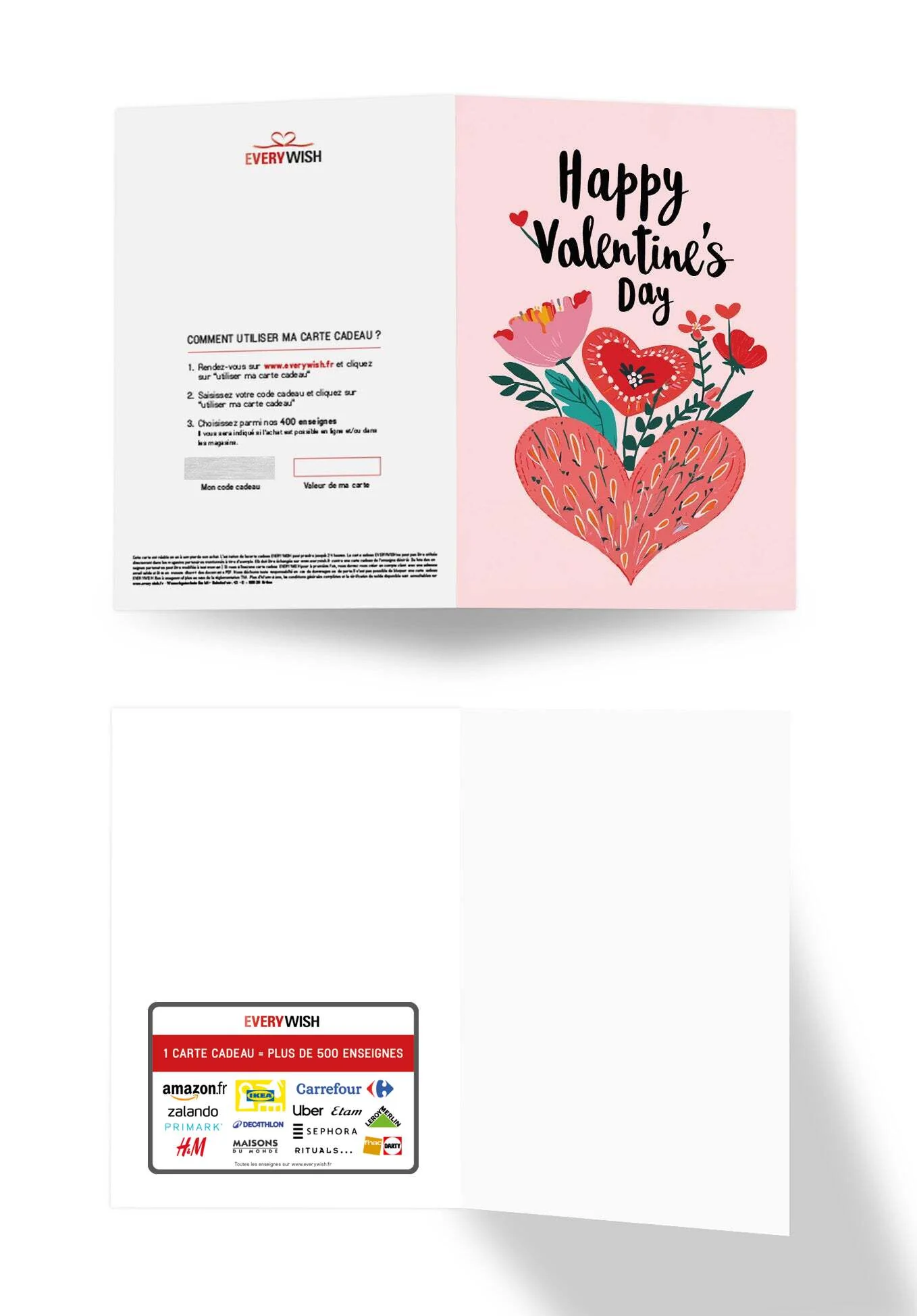 Happy Valentine's Day - Cœur et fleurs - Image 3
