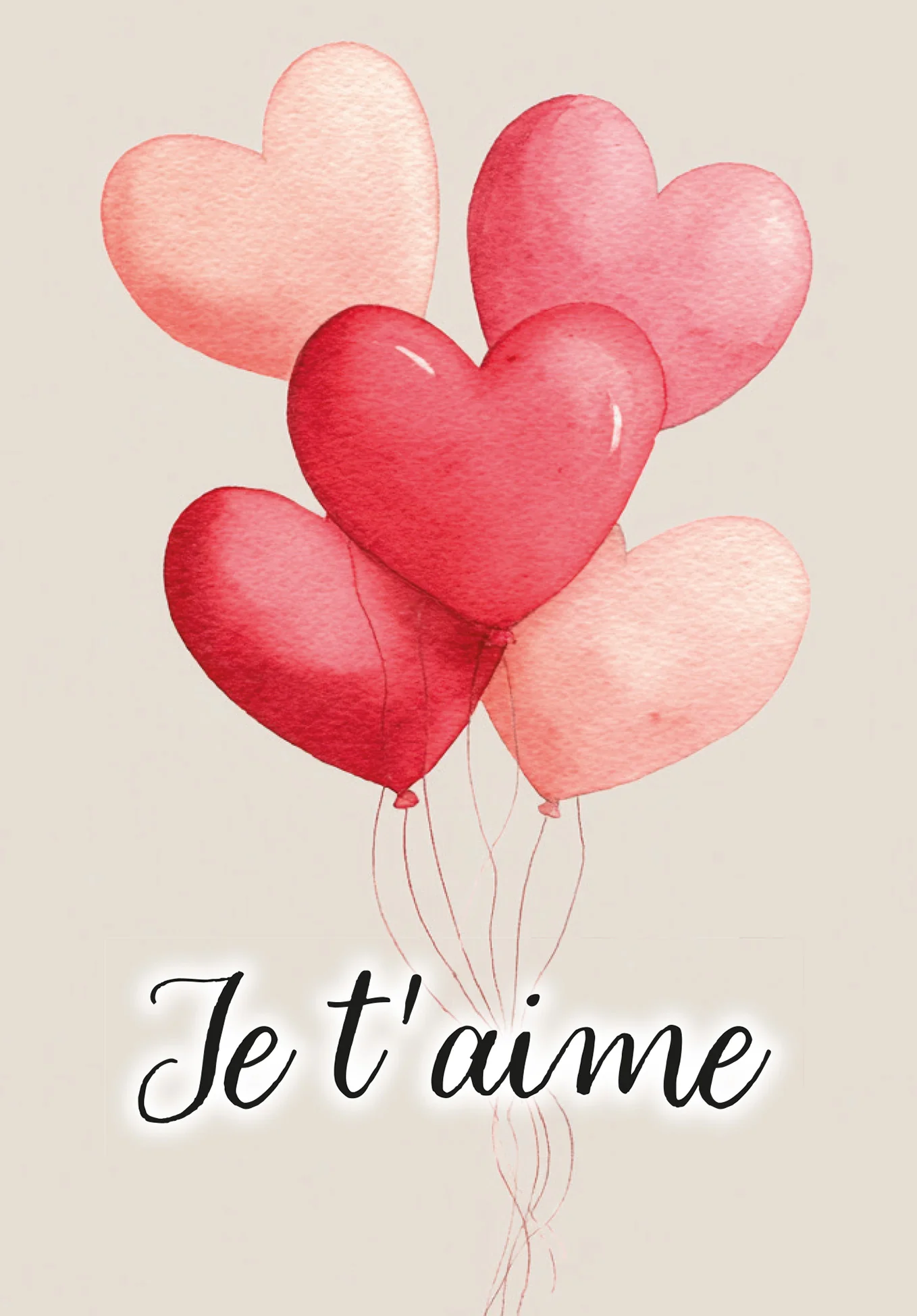 Je t'aime - Ballons coeurs PDF - Image 2