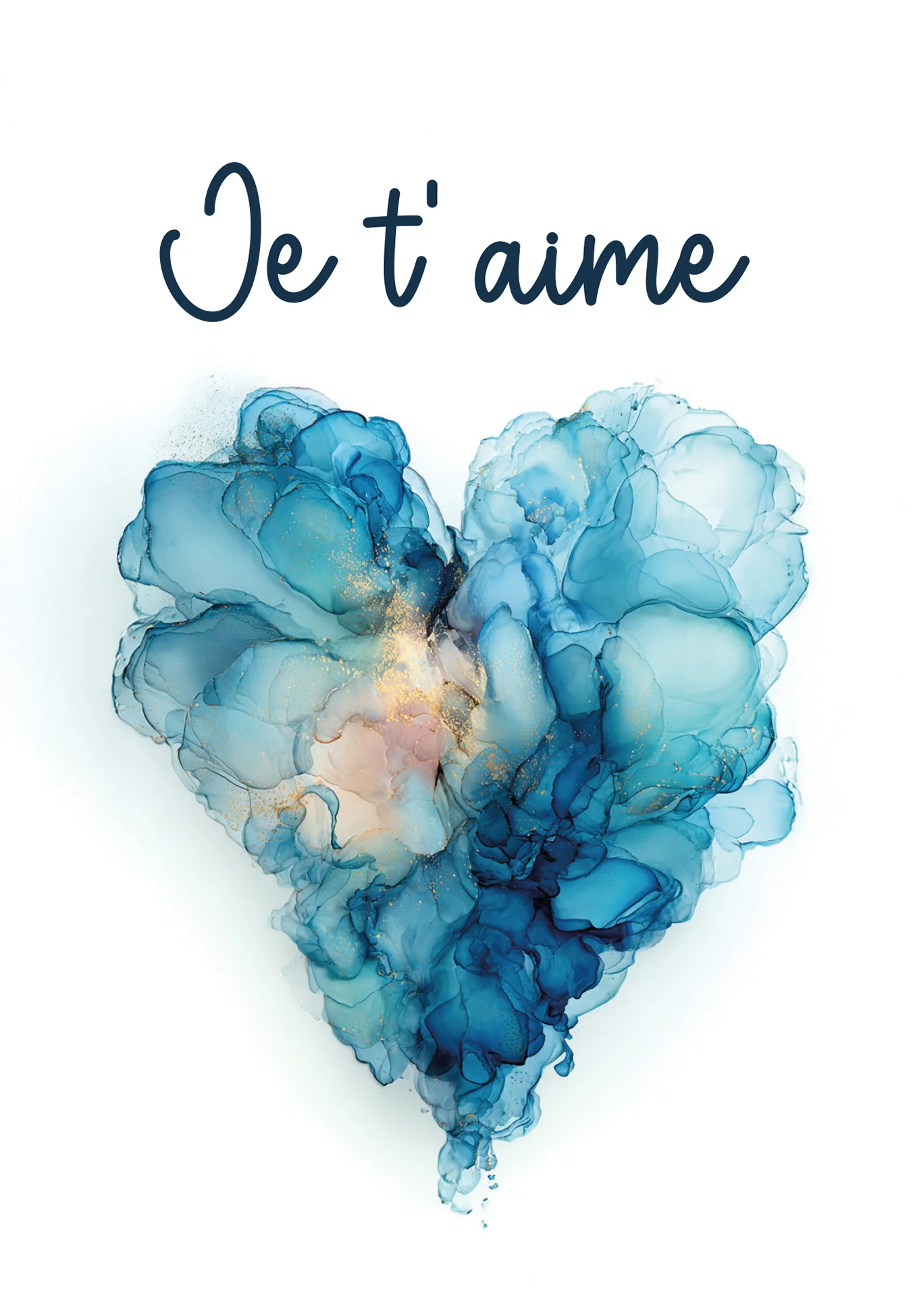 Je t'aime - Cœur bleu - Image 2