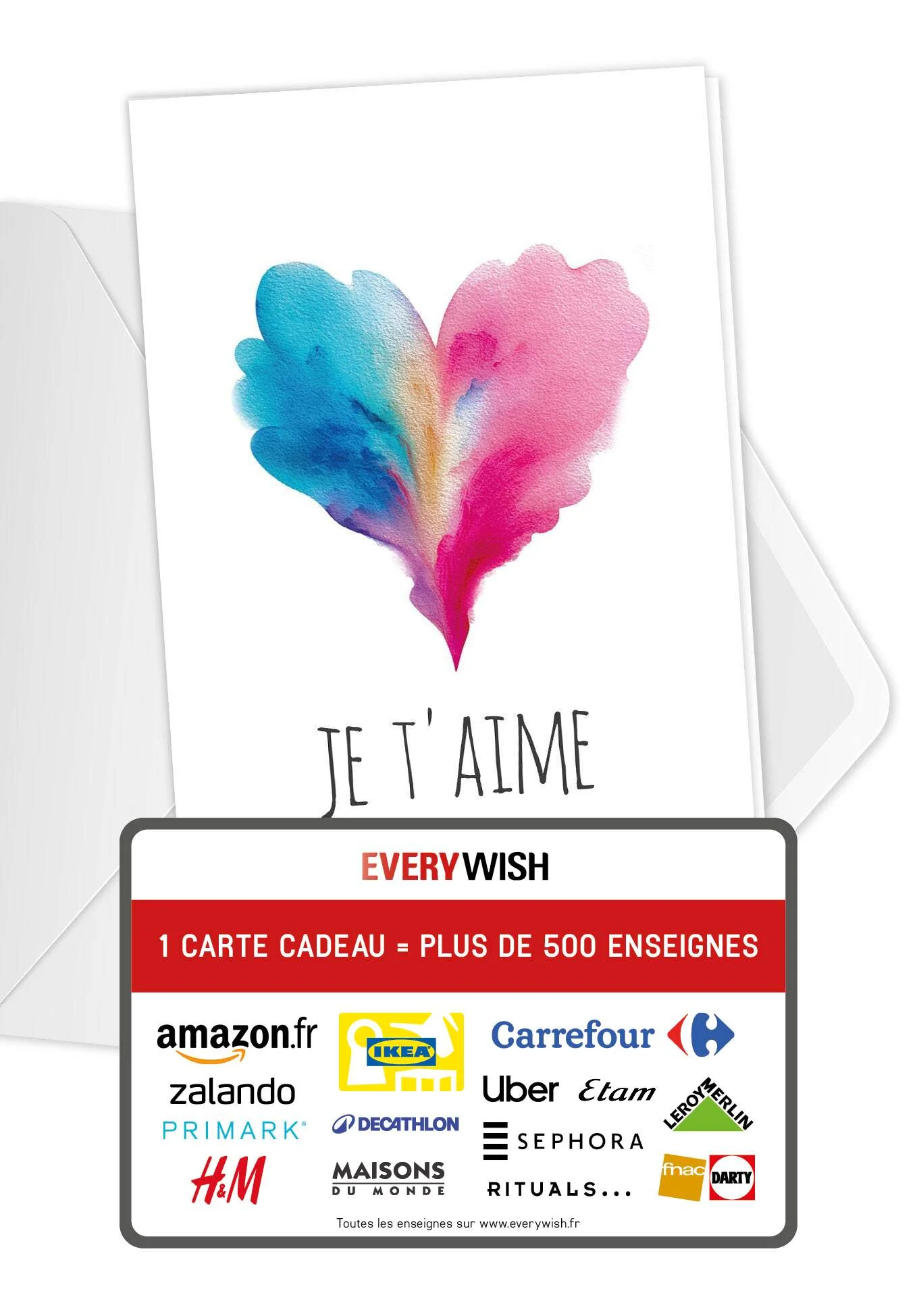 Je t'aime - Cœur bleu-rose PDF