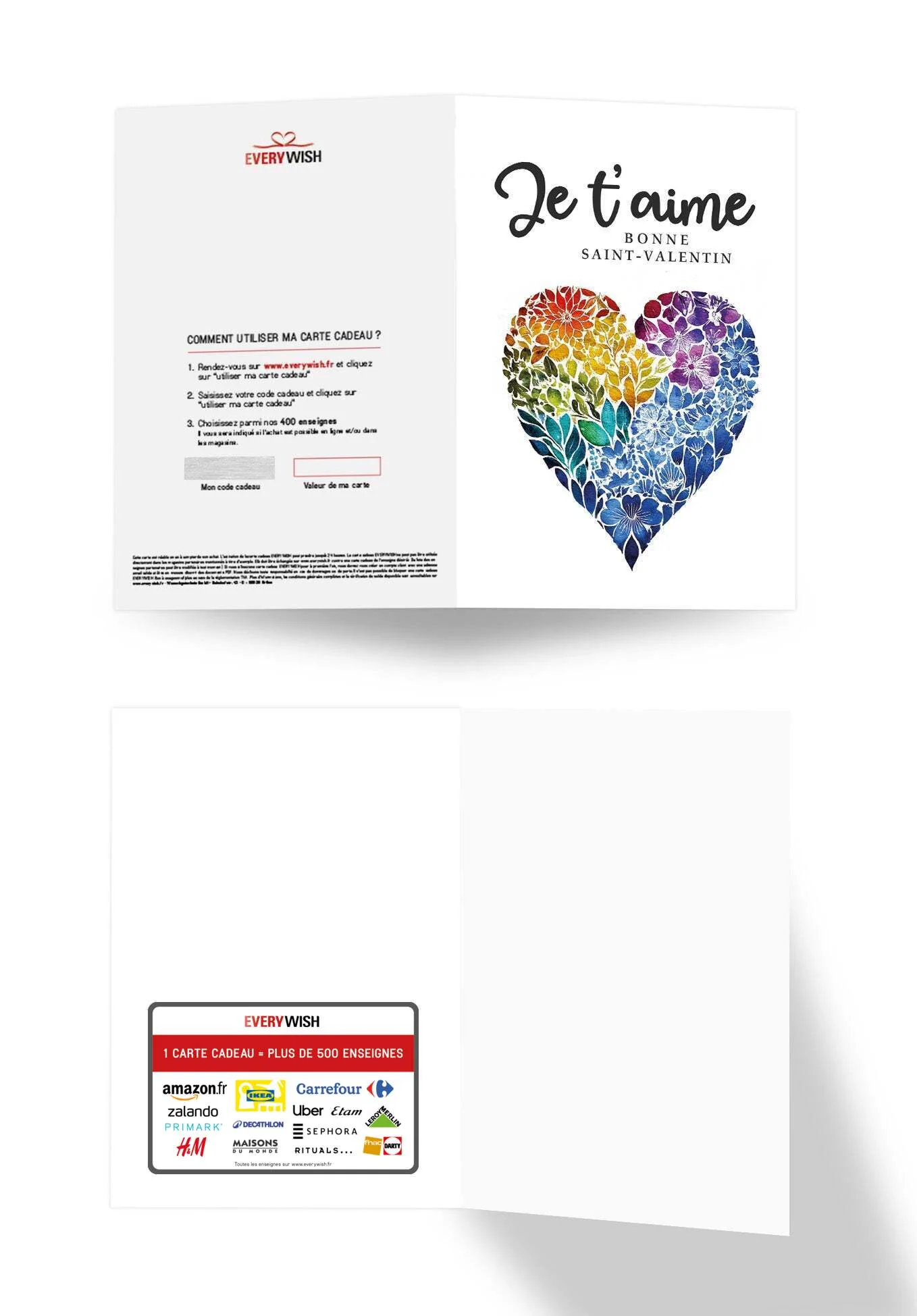 Je t'aime - Cœur coloré PDF - Image 3
