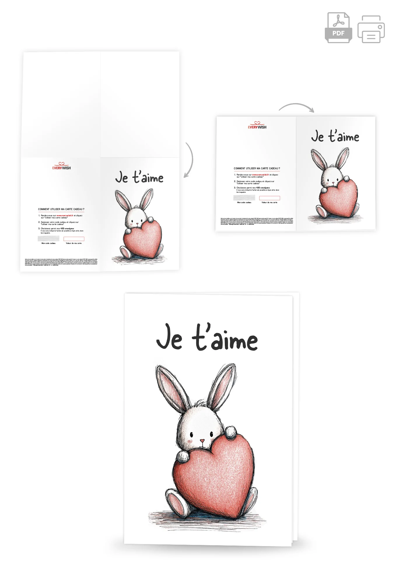Je t'aime - Cœur de lapin - Image 4