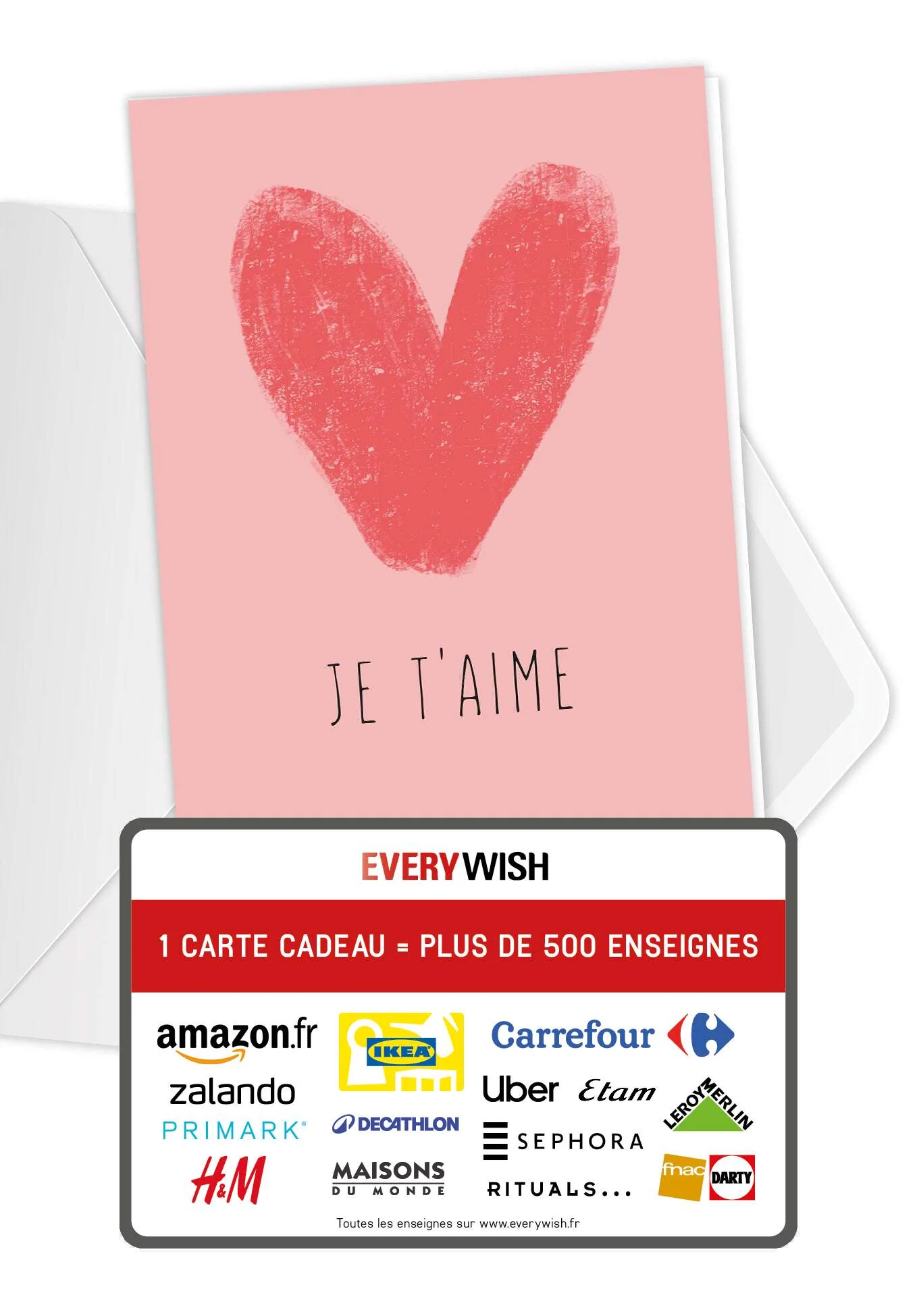 Je t'aime - Coeur rose PDF