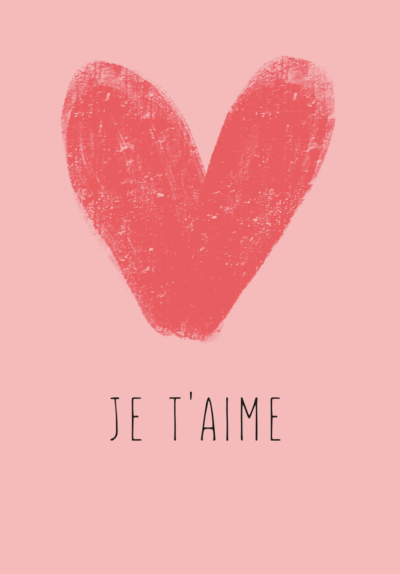 Je t'aime - Coeur rose PDF - Image 2