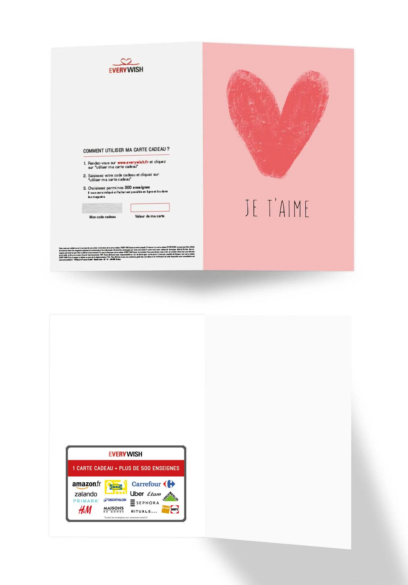 Je t'aime - Coeur rose PDF - Image 3