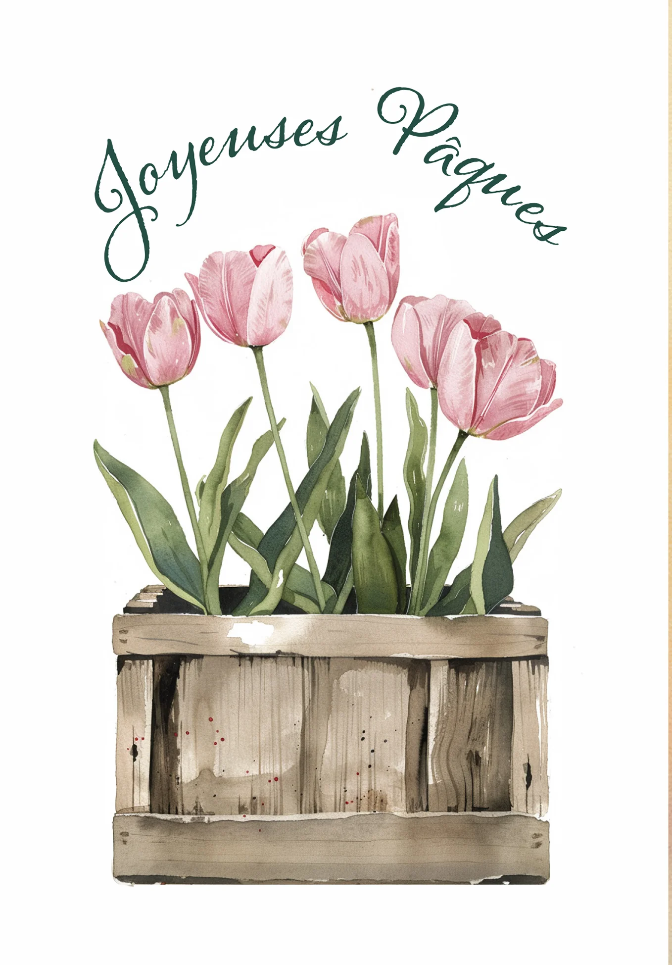 Joyeuses Pâques - Boîte de tulipes PDF - Image 2