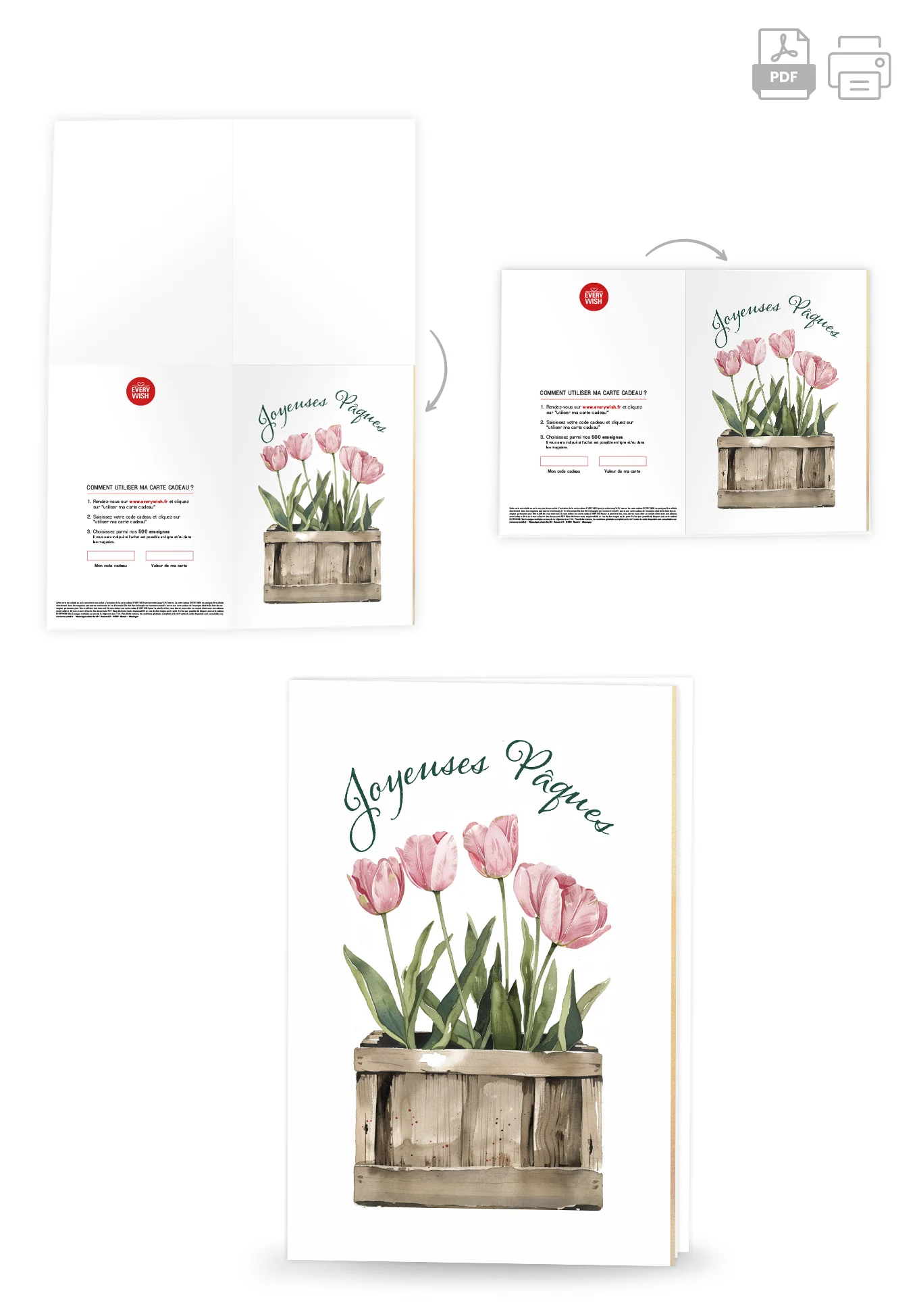 Joyeuses Pâques - Boîte de tulipes PDF - Image 4
