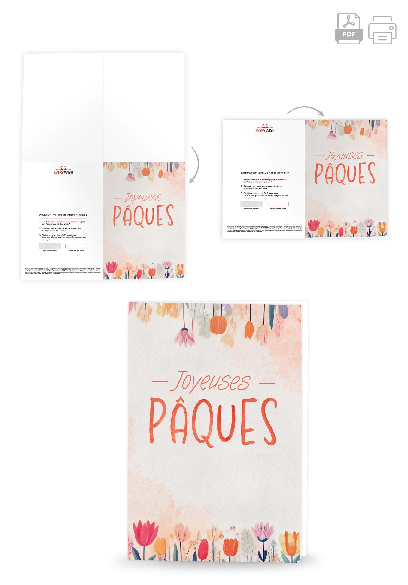 Joyeuses Pâques - Fleurs Aquarelle PDF - Image 4