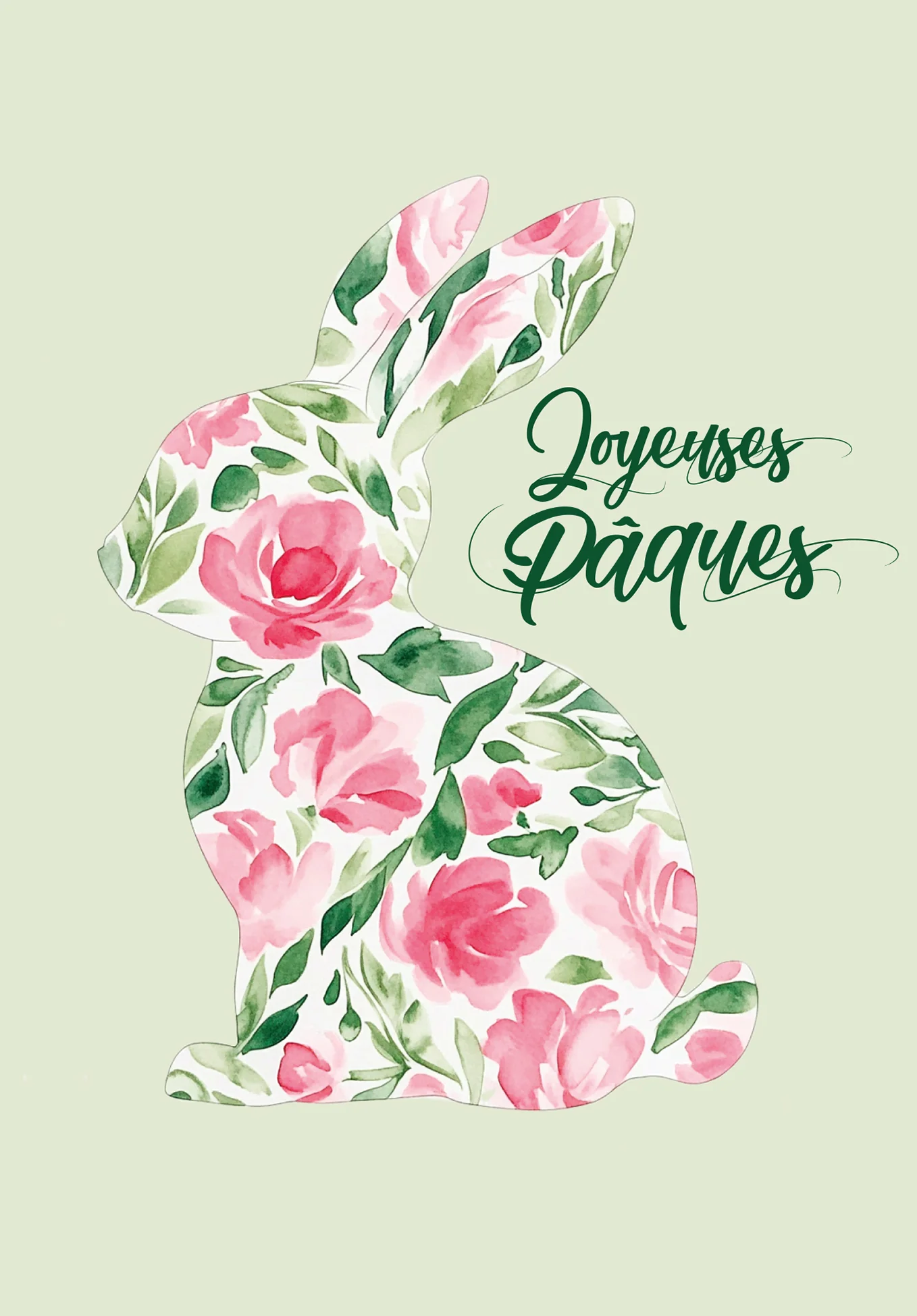 Joyeuses Pâques - Lapin fleur - Image 2