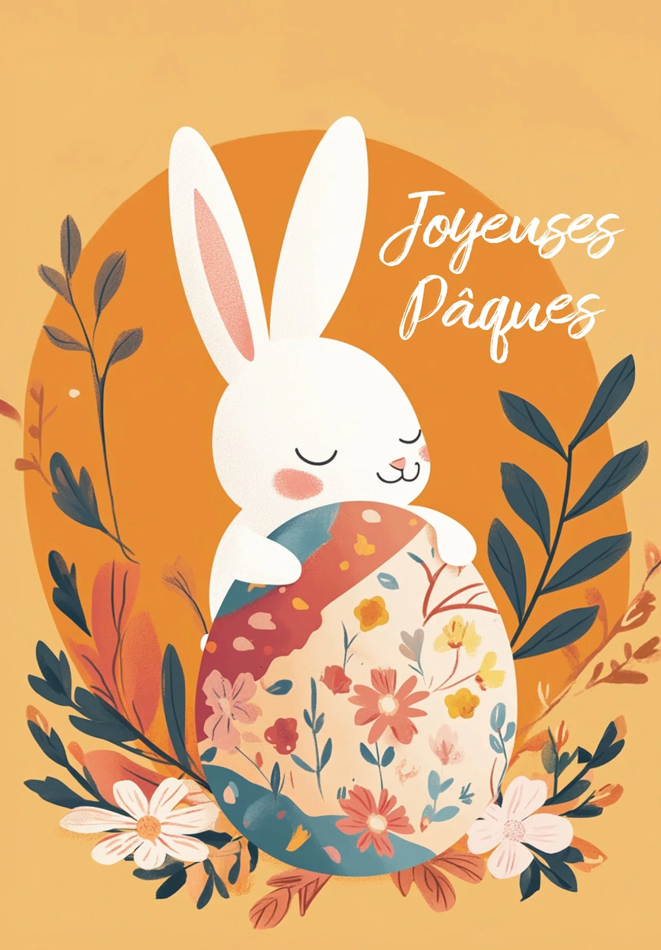 Joyeuses Pâques - Lapin Orange PDF - Image 2