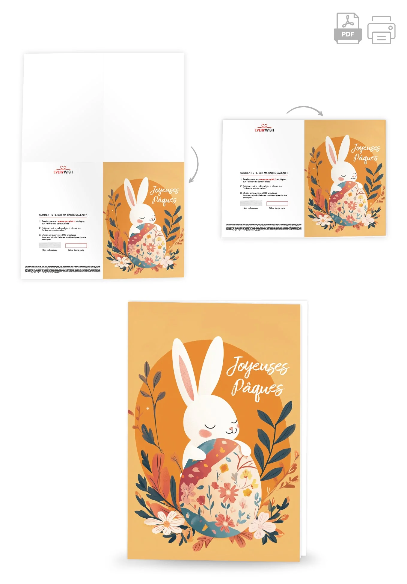 Joyeuses Pâques - Lapin Orange PDF - Image 4