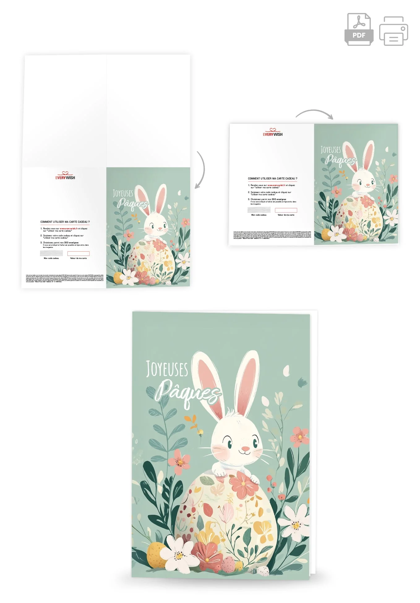 Joyeuses Pâques - Lapin Turquoise PDF - Image 4