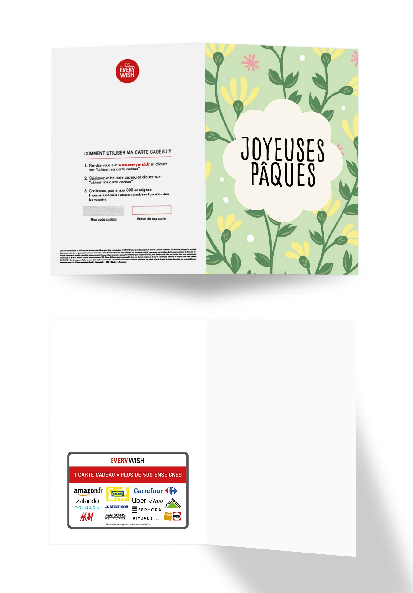 Joyeuses Pâques - Motif floral vert PDF - Image 3