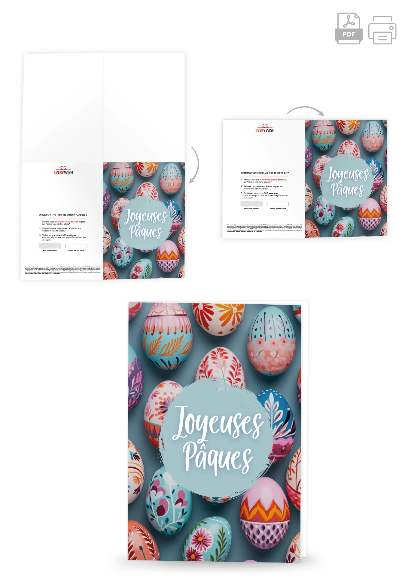 Joyeuses Pâques - Oeufs de Pâques colorés - Image 4
