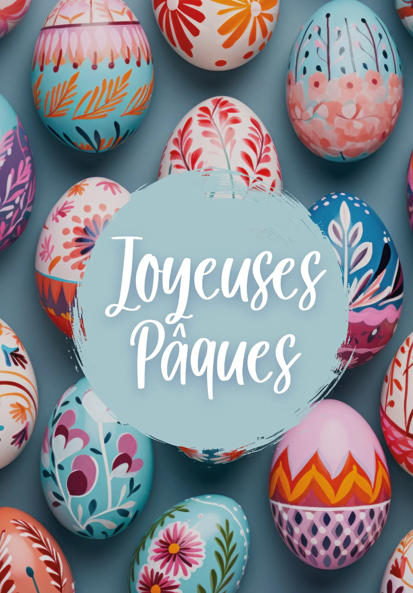 Joyeuses Pâques - Oeufs de Pâques colorés PDF - Image 2
