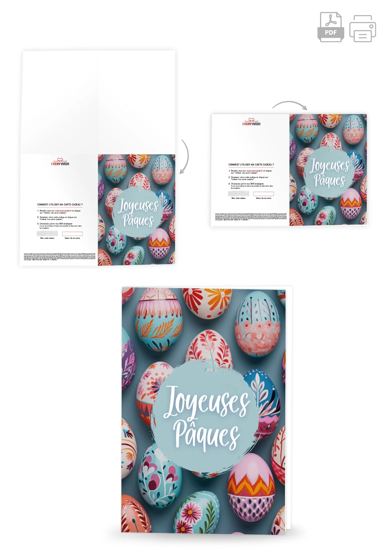 Joyeuses Pâques - Oeufs de Pâques colorés PDF - Image 4