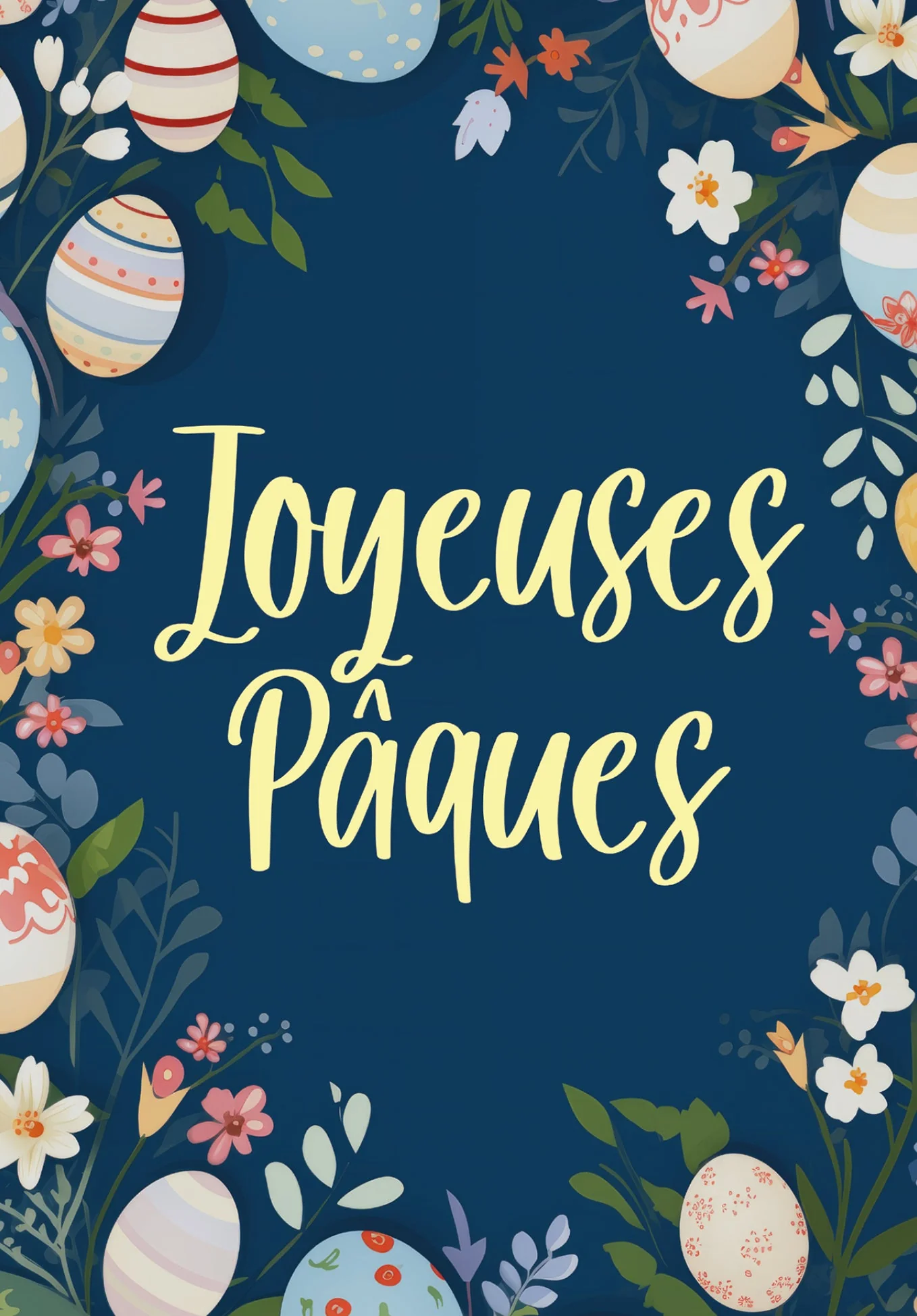 Joyeuses Pâques - Oeufs de Pâques fleurs PDF - Image 2