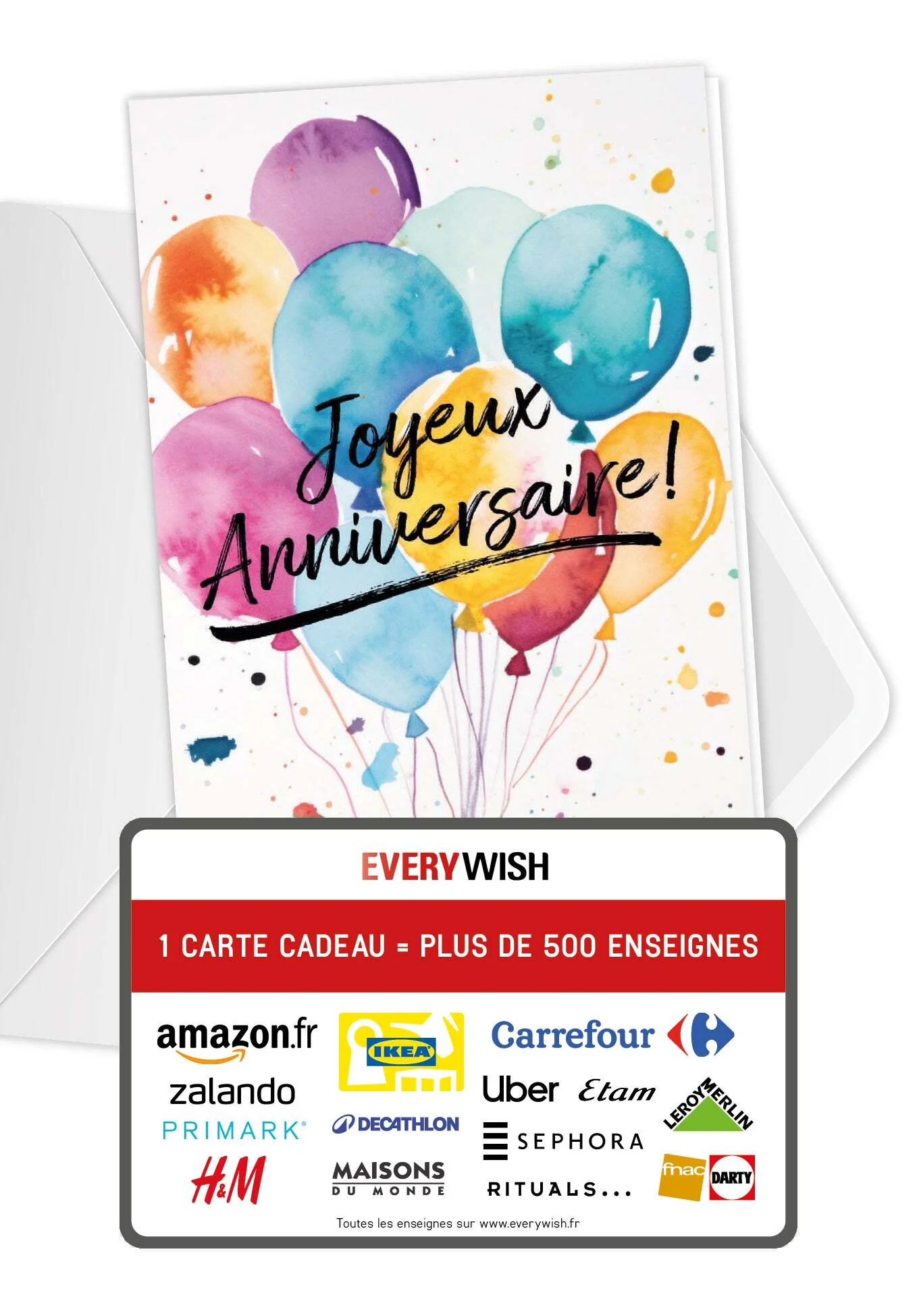 Joyeux anniversaire - Ballons Aquarelle PDF