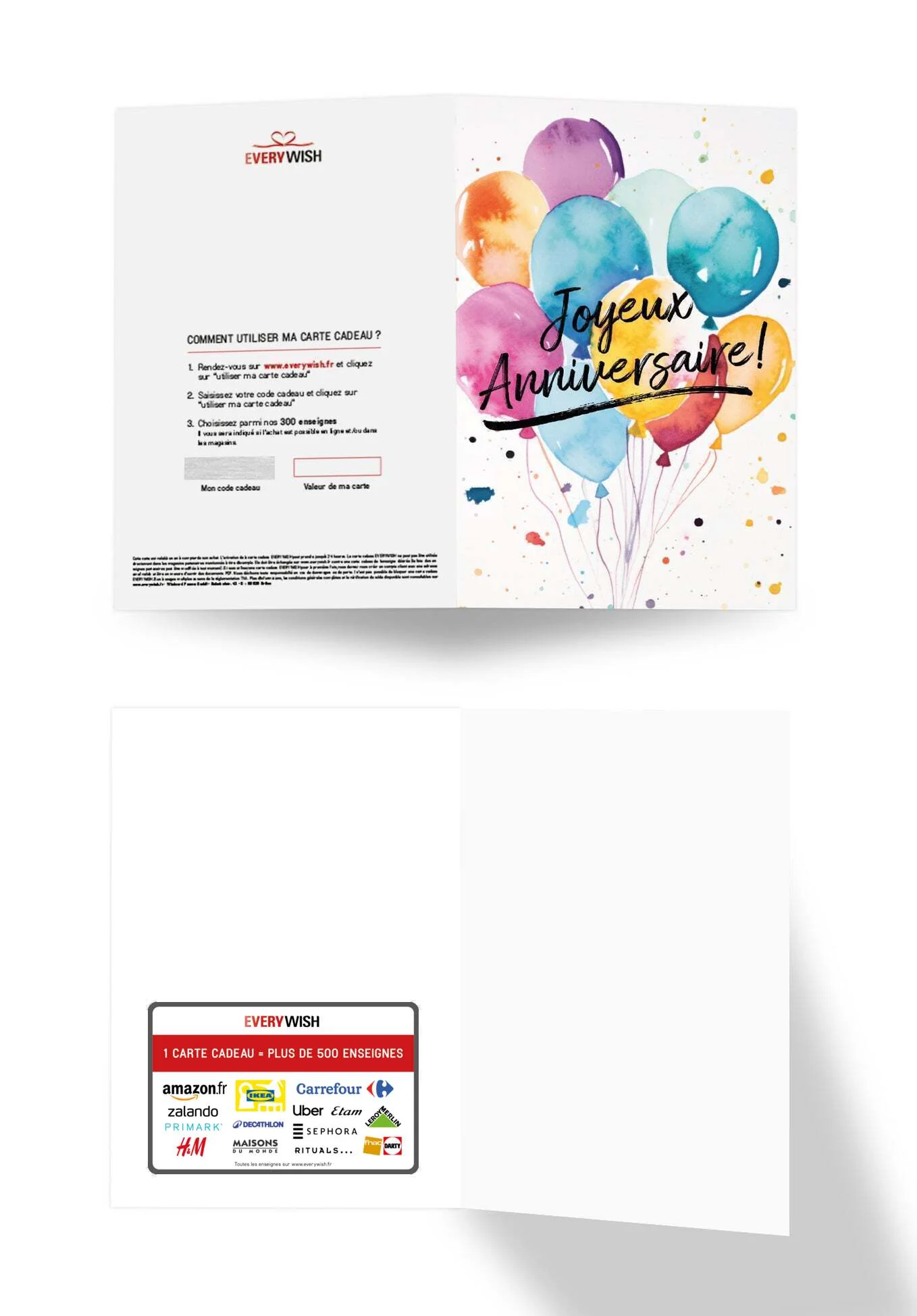 Joyeux anniversaire - Ballons Aquarelle PDF - Image 3