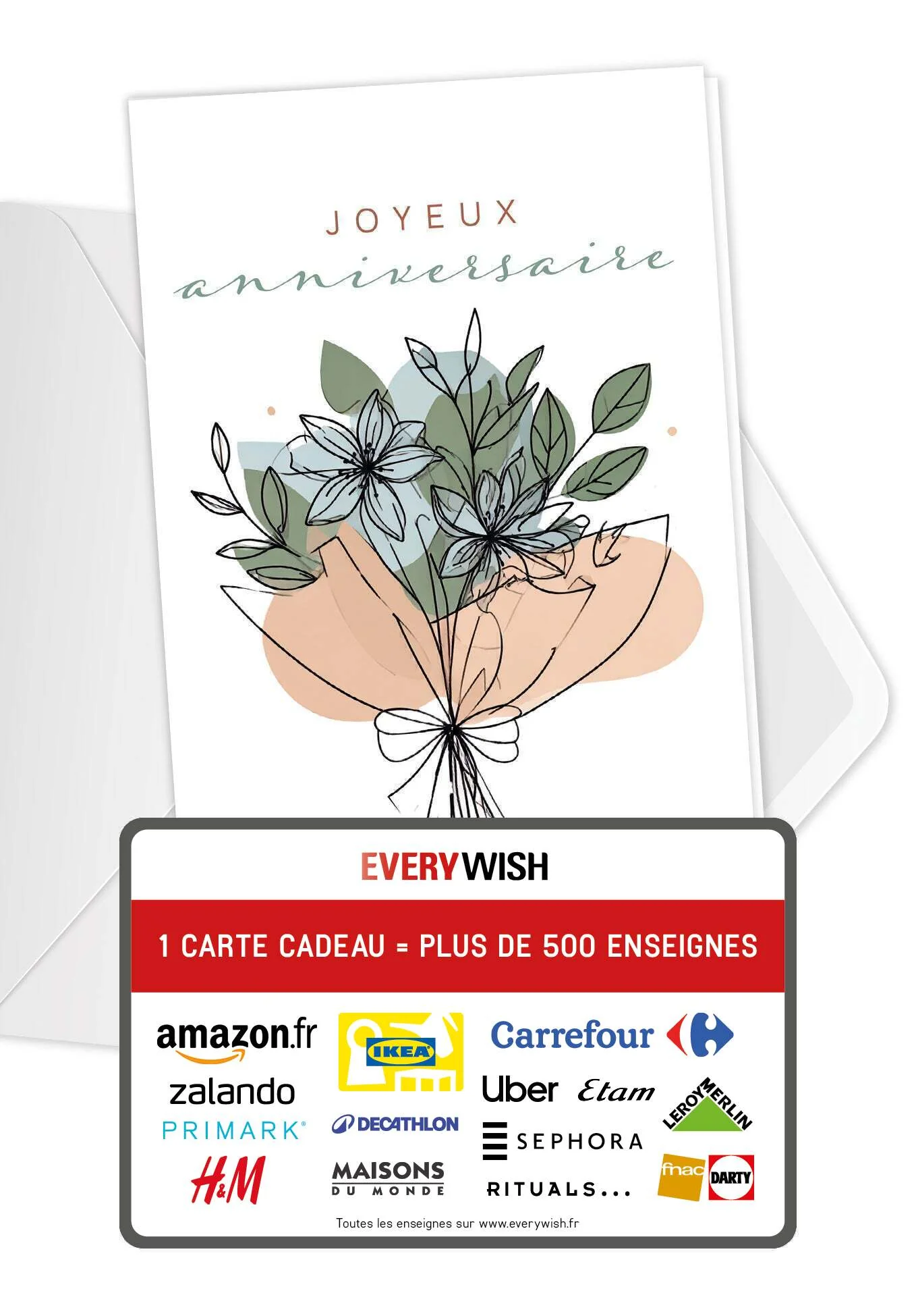 Joyeux anniversaire - Bouquet de fleurs PDF