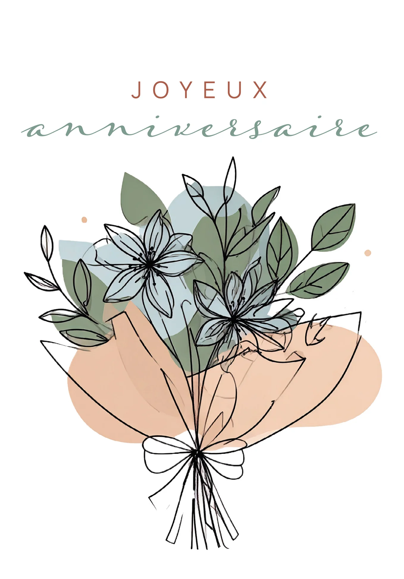 Joyeux anniversaire - Bouquet de fleurs PDF - Image 2