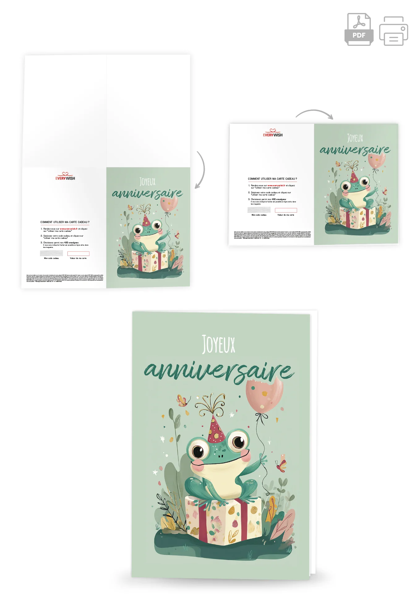 Joyeux anniversaire - Grenouille PDF - Image 4