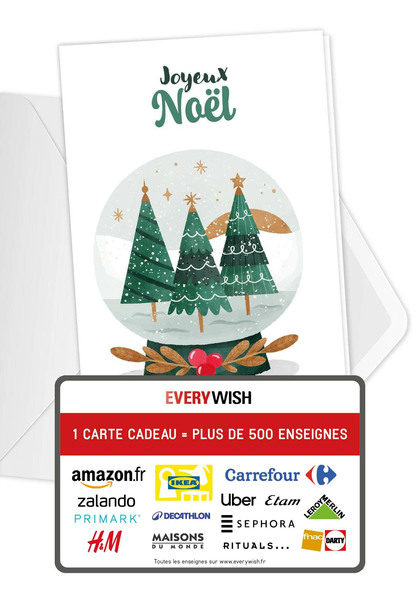 Joyeux Noël - Boule à neige Arbres PDF
